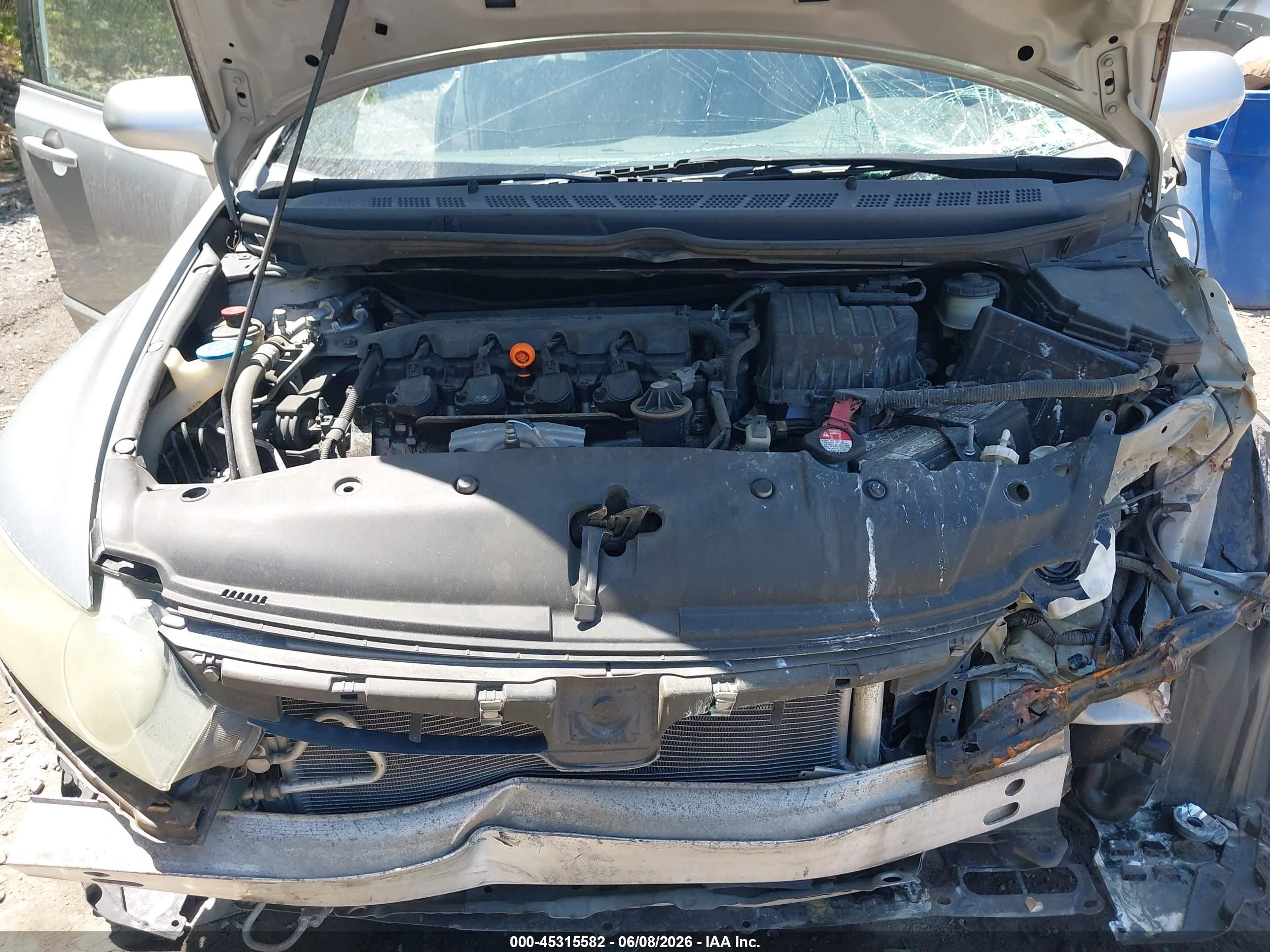 2008 Honda Civic Lx Silver vin: 2HGFA16508H347448