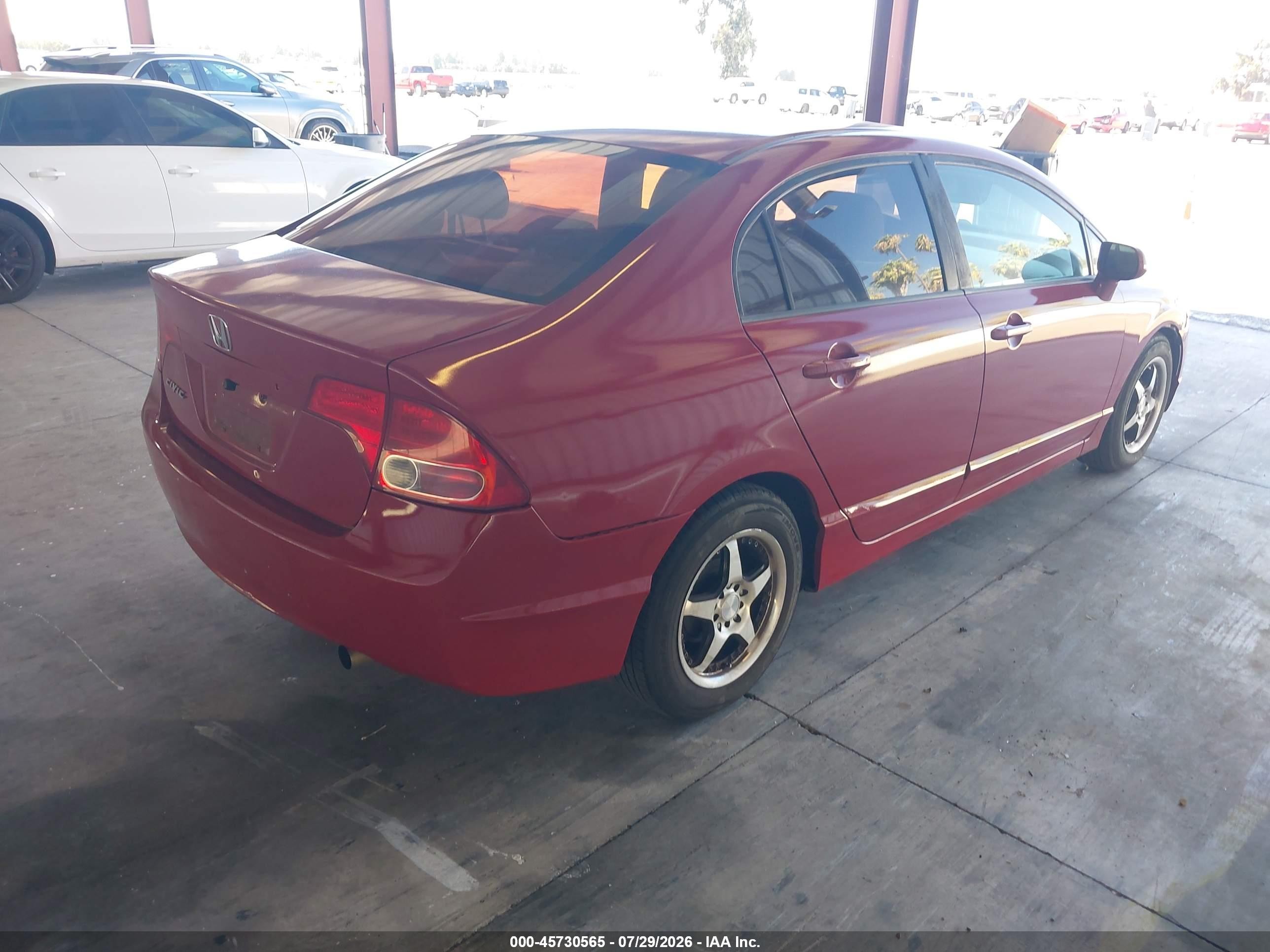 2008 Honda Civic Lx Красный vin: 2HGFA16508H509983