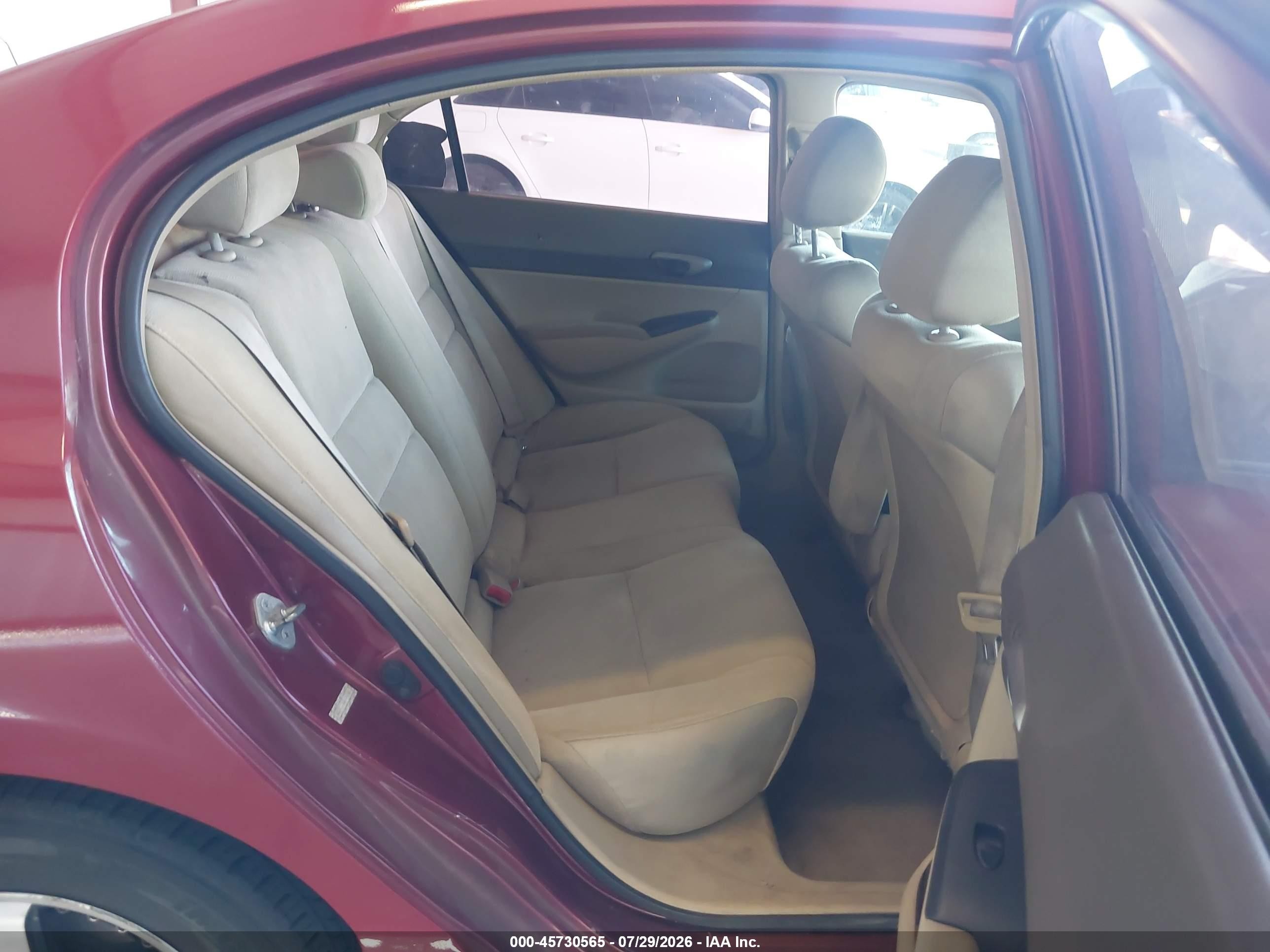 2008 Honda Civic Lx Красный vin: 2HGFA16508H509983