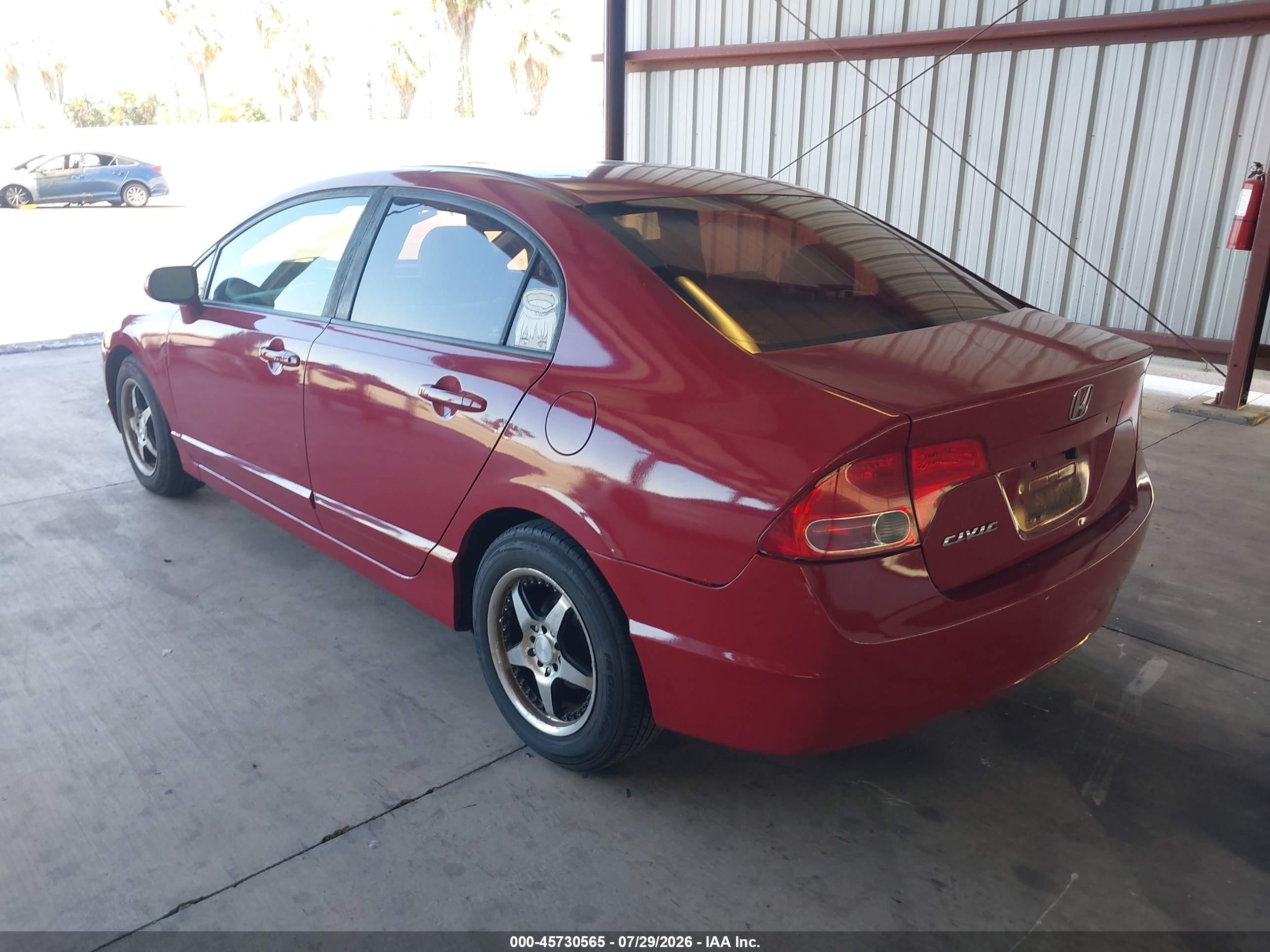 2008 Honda Civic Lx Красный vin: 2HGFA16508H509983