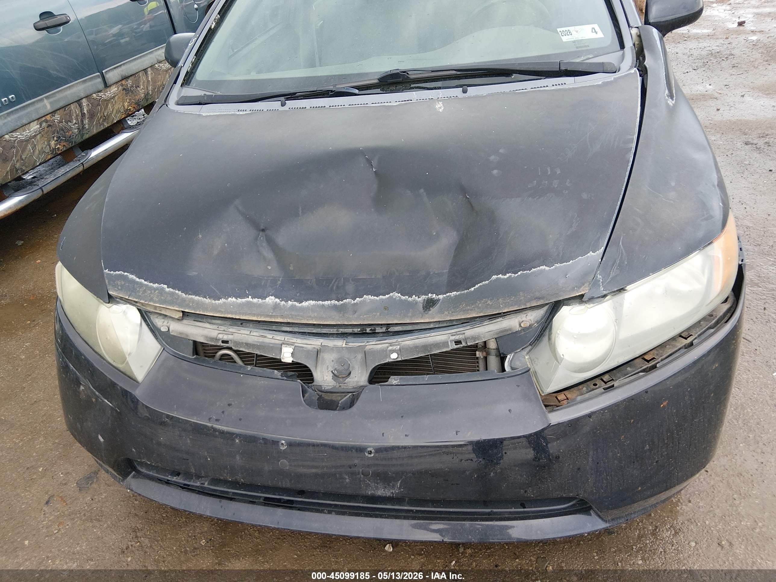 2008 Honda Civic Lx Черный vin: 2HGFA16508H513998