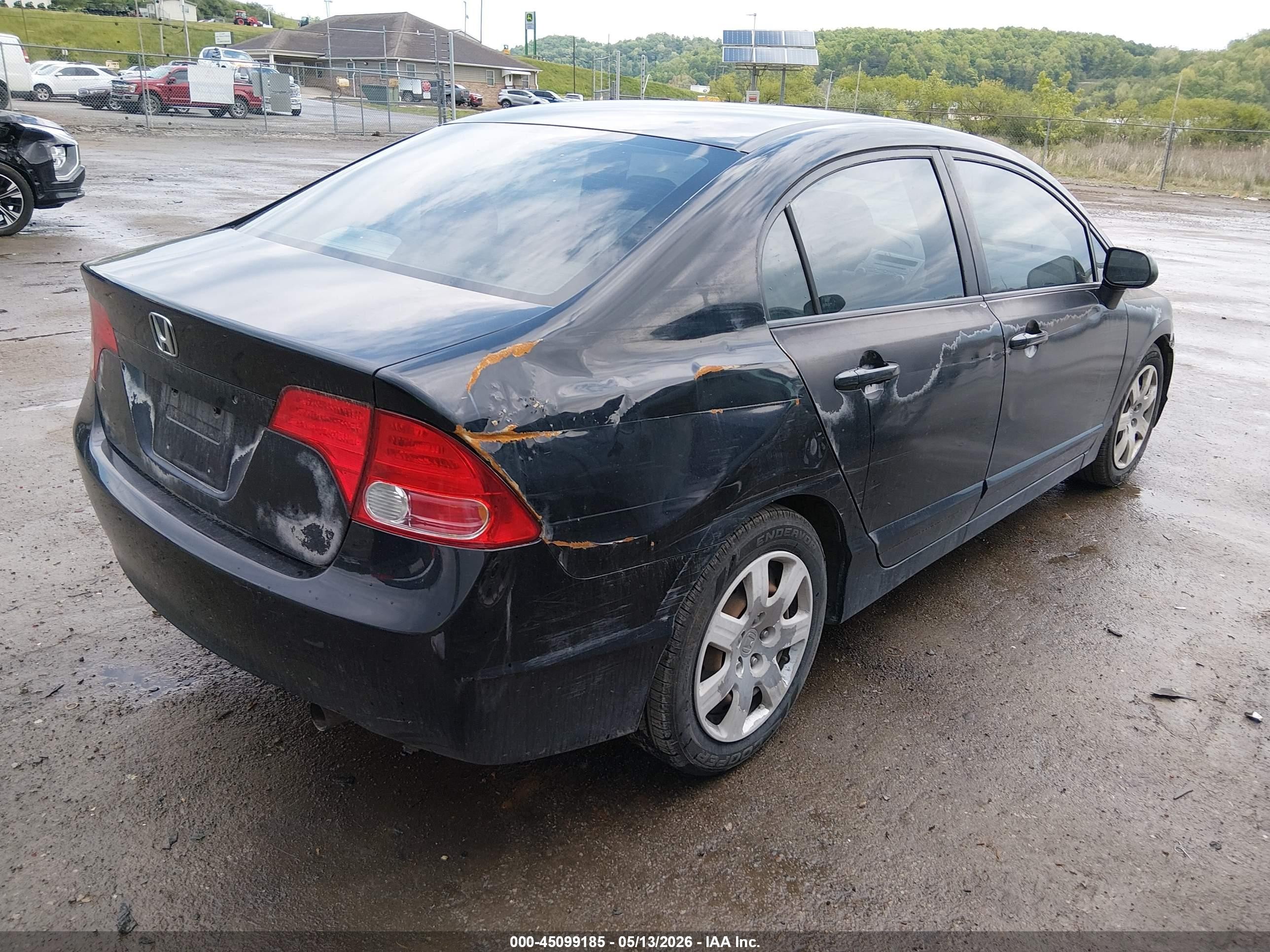 2008 Honda Civic Lx Черный vin: 2HGFA16508H513998