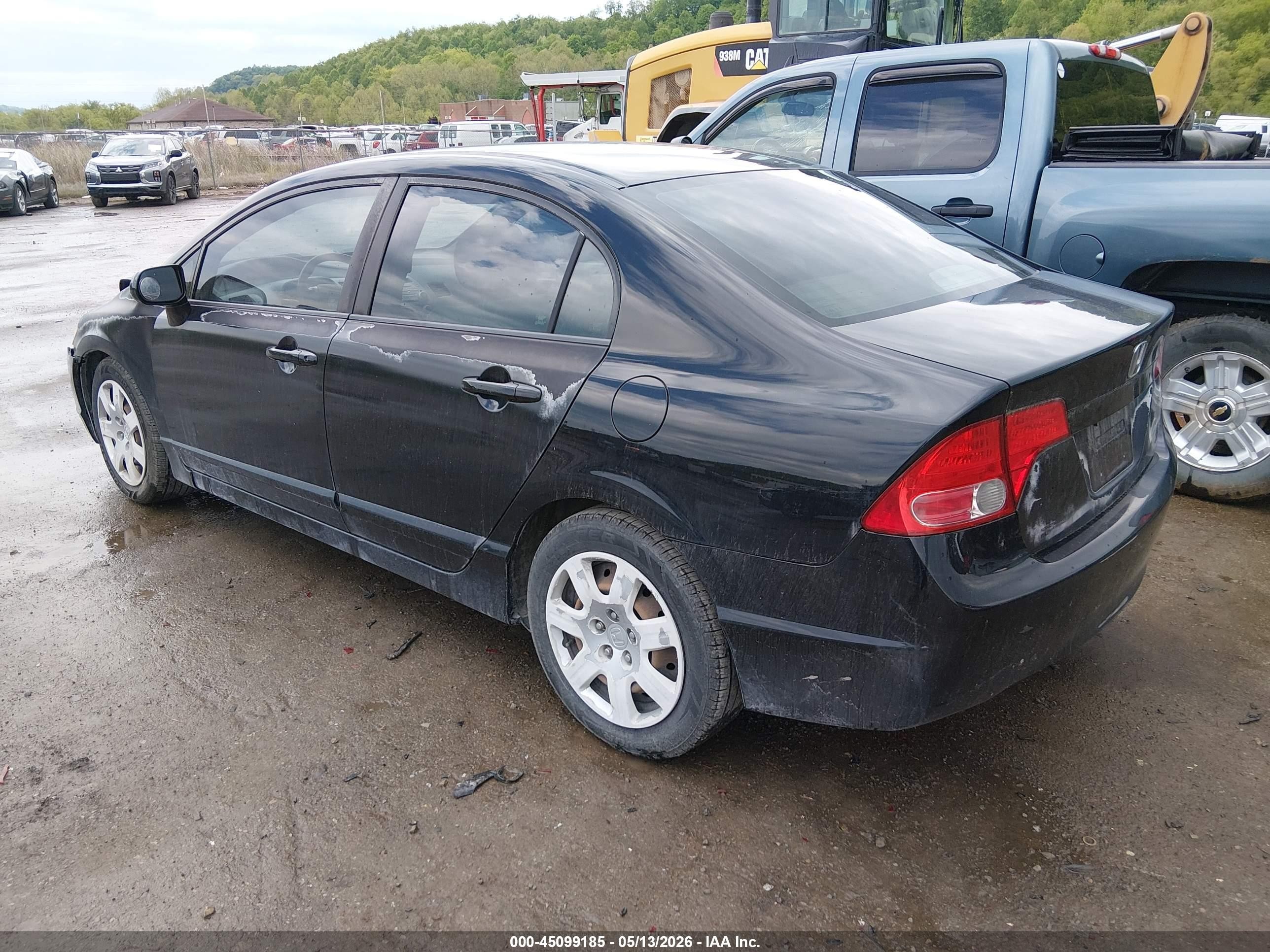 2008 Honda Civic Lx Черный vin: 2HGFA16508H513998