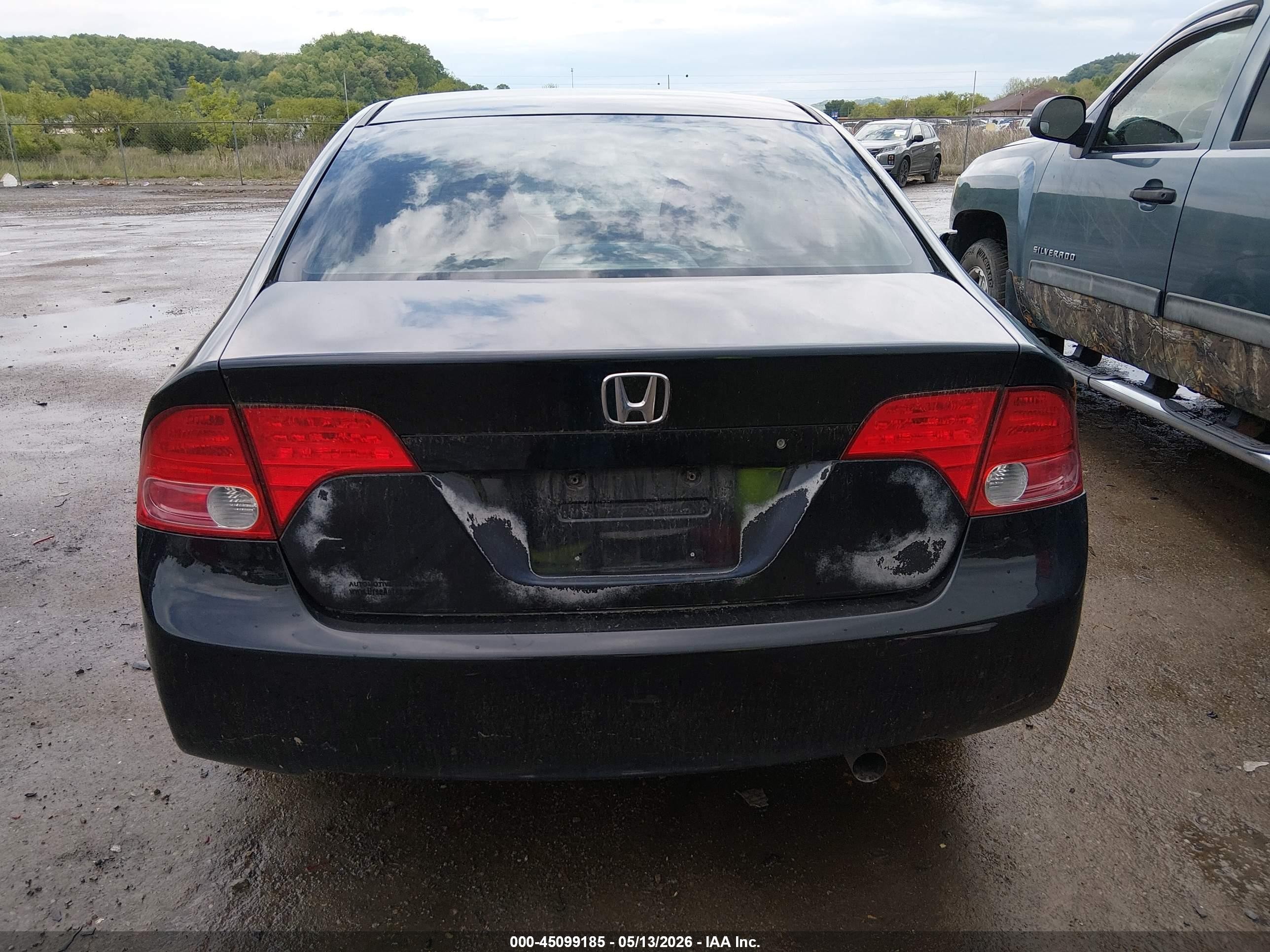2008 Honda Civic Lx Черный vin: 2HGFA16508H513998