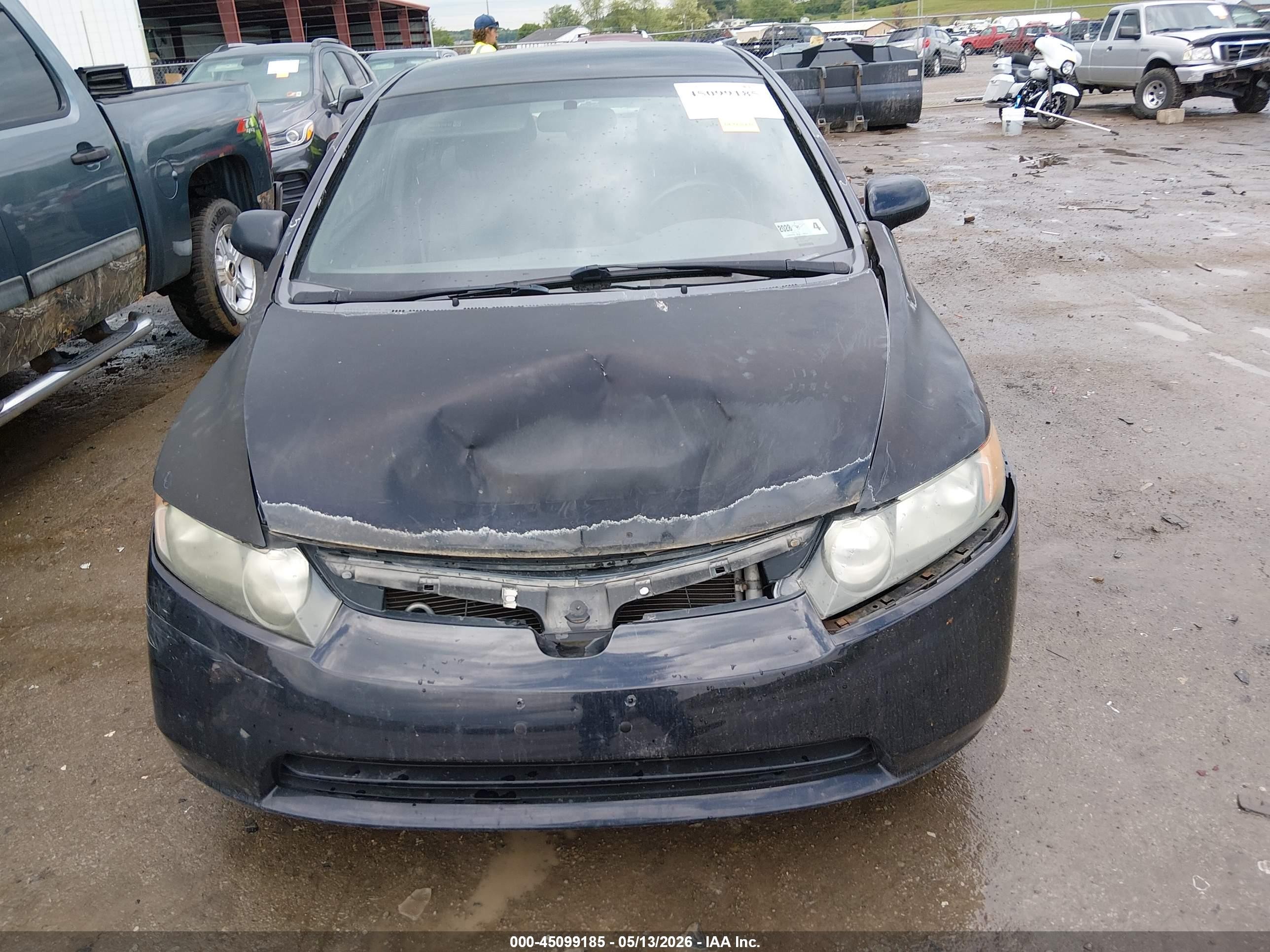 2008 Honda Civic Lx Черный vin: 2HGFA16508H513998