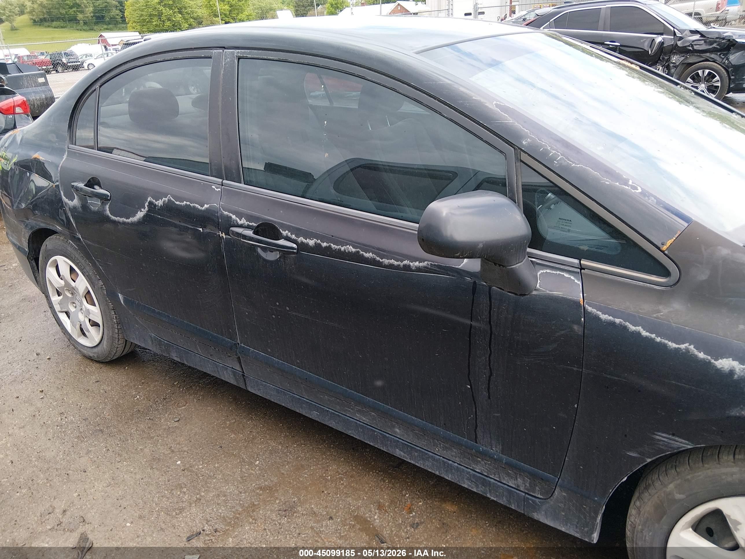 2008 Honda Civic Lx Черный vin: 2HGFA16508H513998