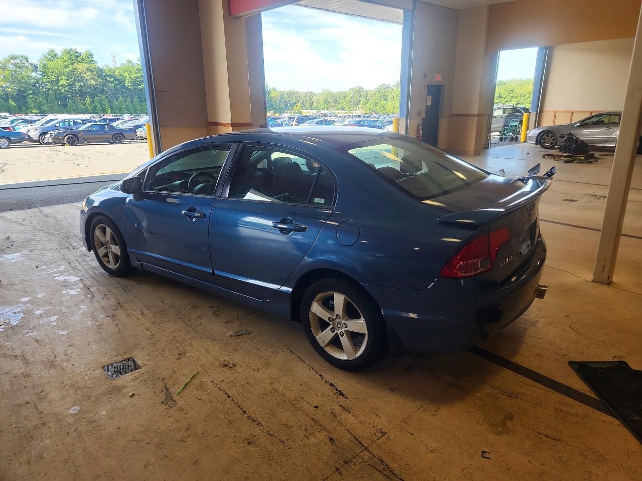 2008 Honda Civic Lx Blue vin: 2HGFA16508H527948