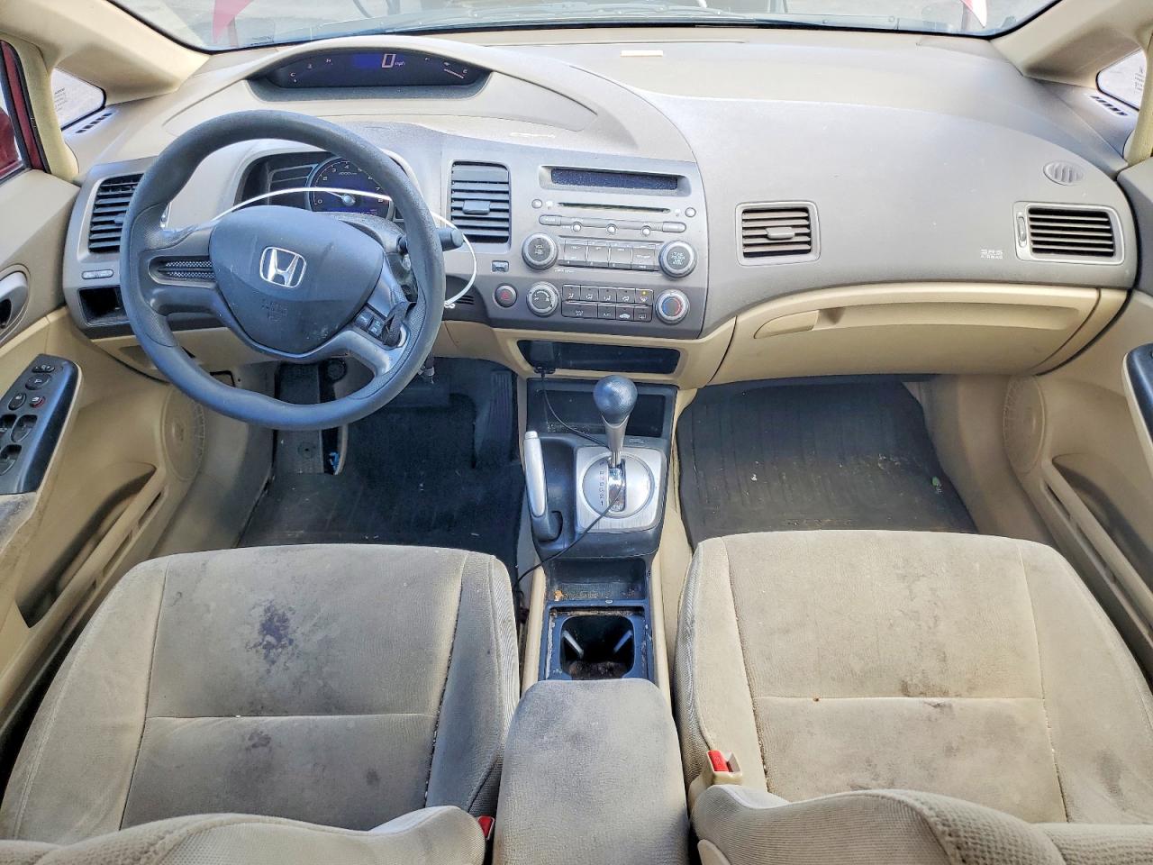 2008 Honda Civic Lx Red vin: 2HGFA16508H530848