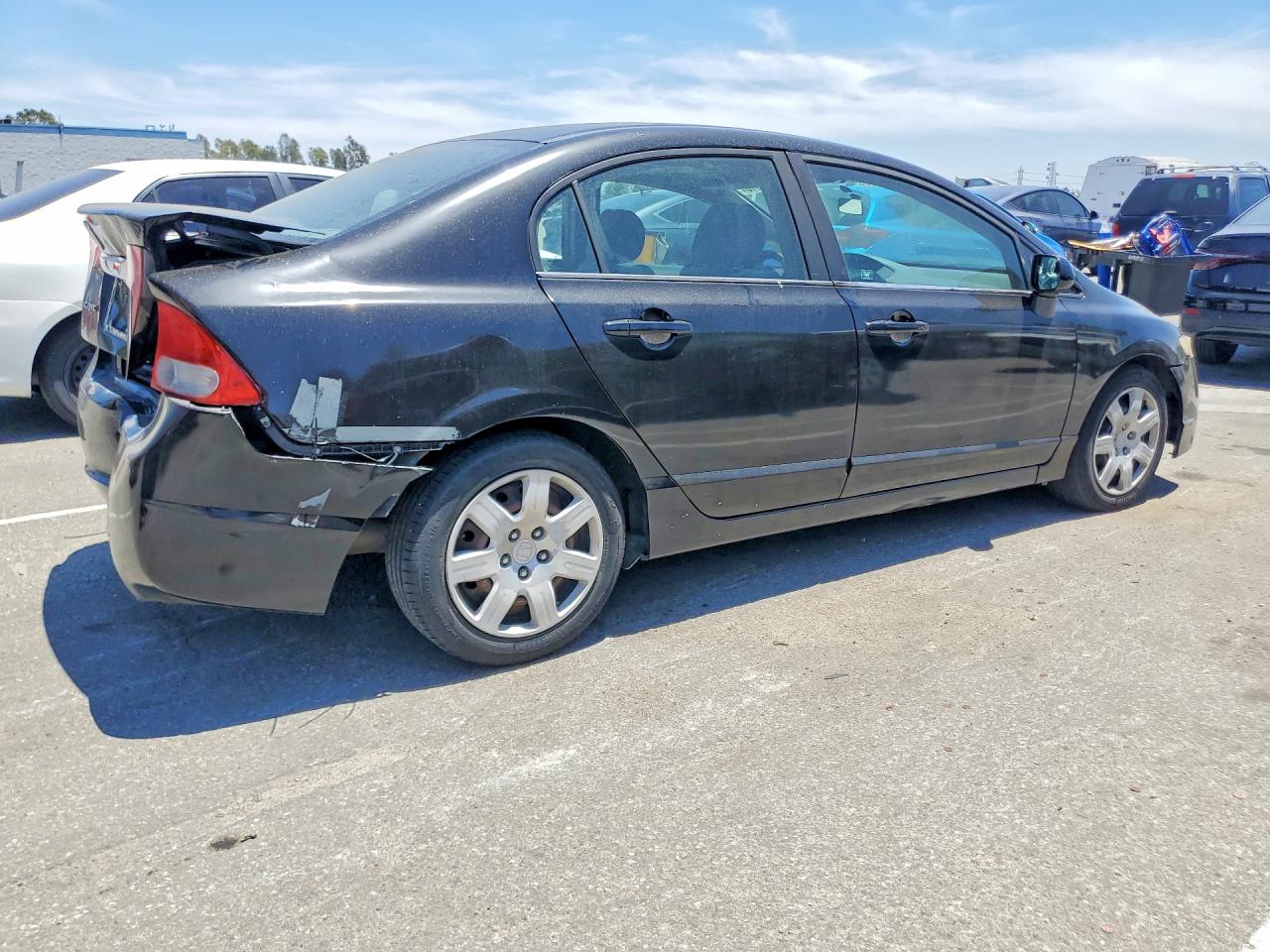 2009 Honda Civic Lx Black vin: 2HGFA16509H303161