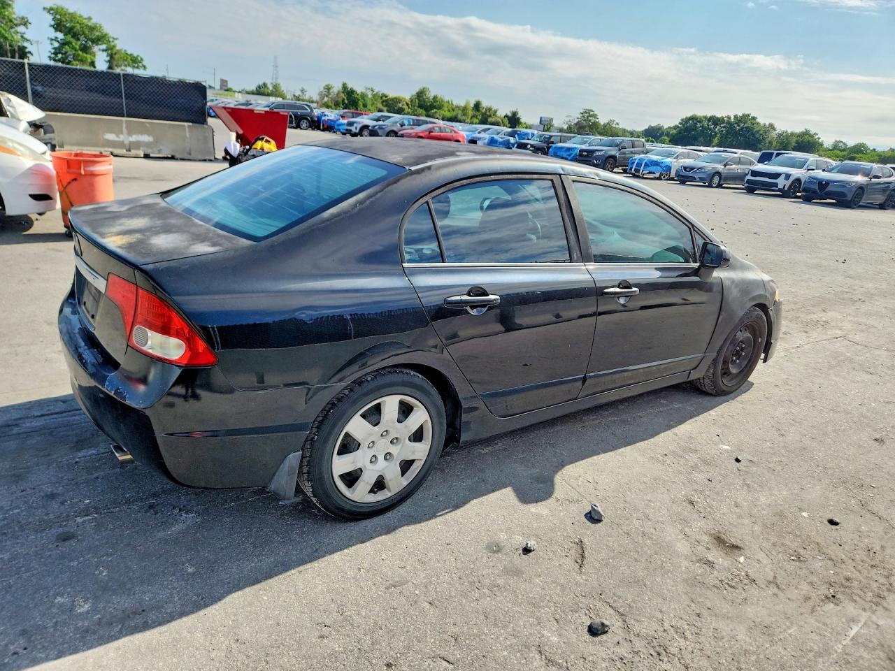 2009 Honda Civic Lx Black vin: 2HGFA16509H310322