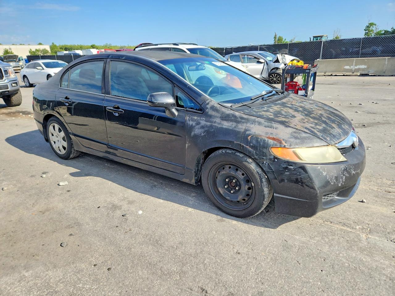 2009 Honda Civic Lx Black vin: 2HGFA16509H310322