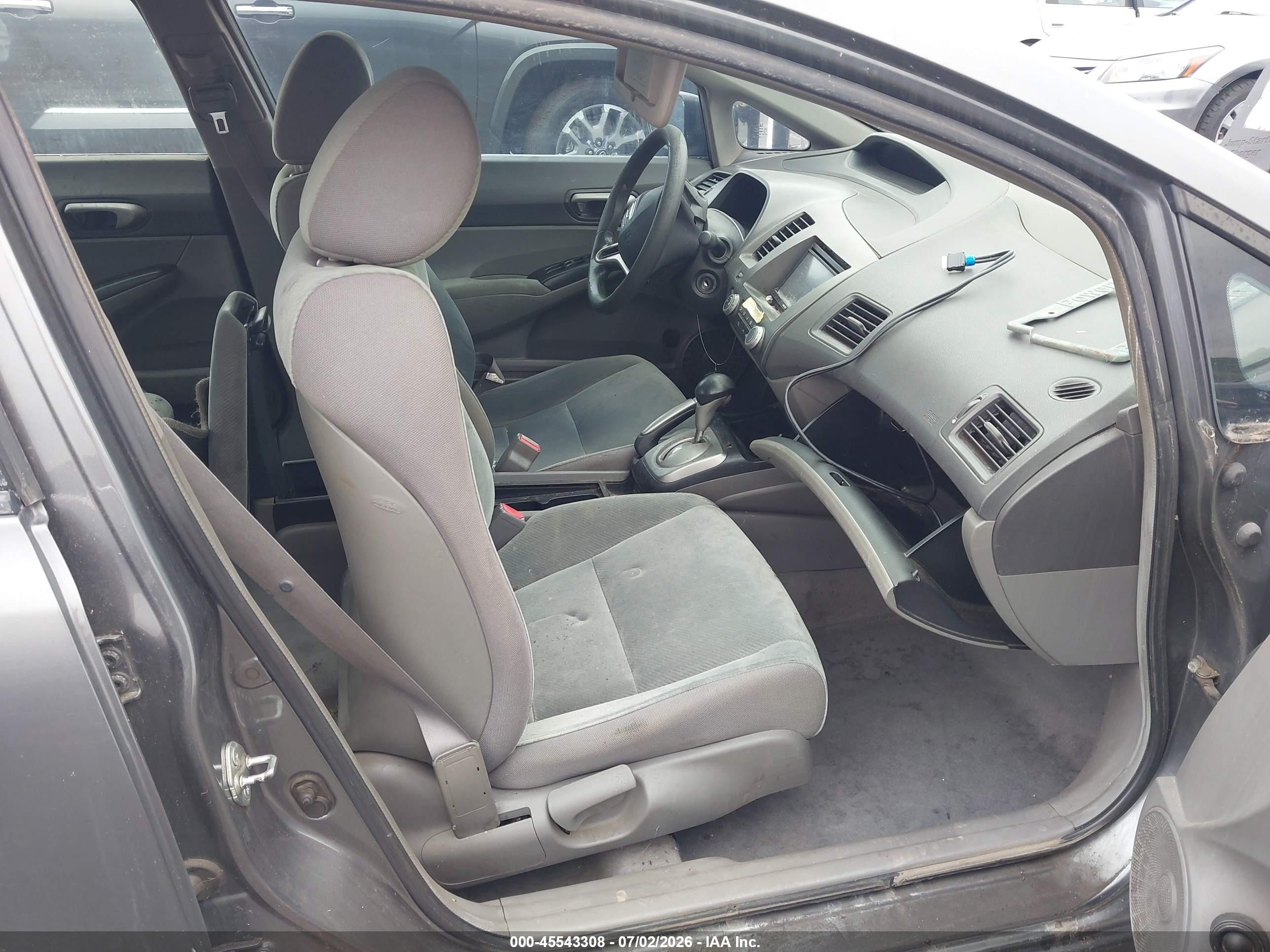 2009 Honda Civic Lx Gray vin: 2HGFA16509H310465