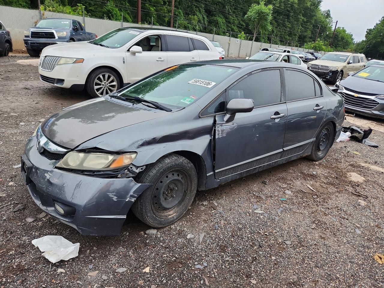 2009 Honda Civic Lx Серый vin: 2HGFA16509H321899