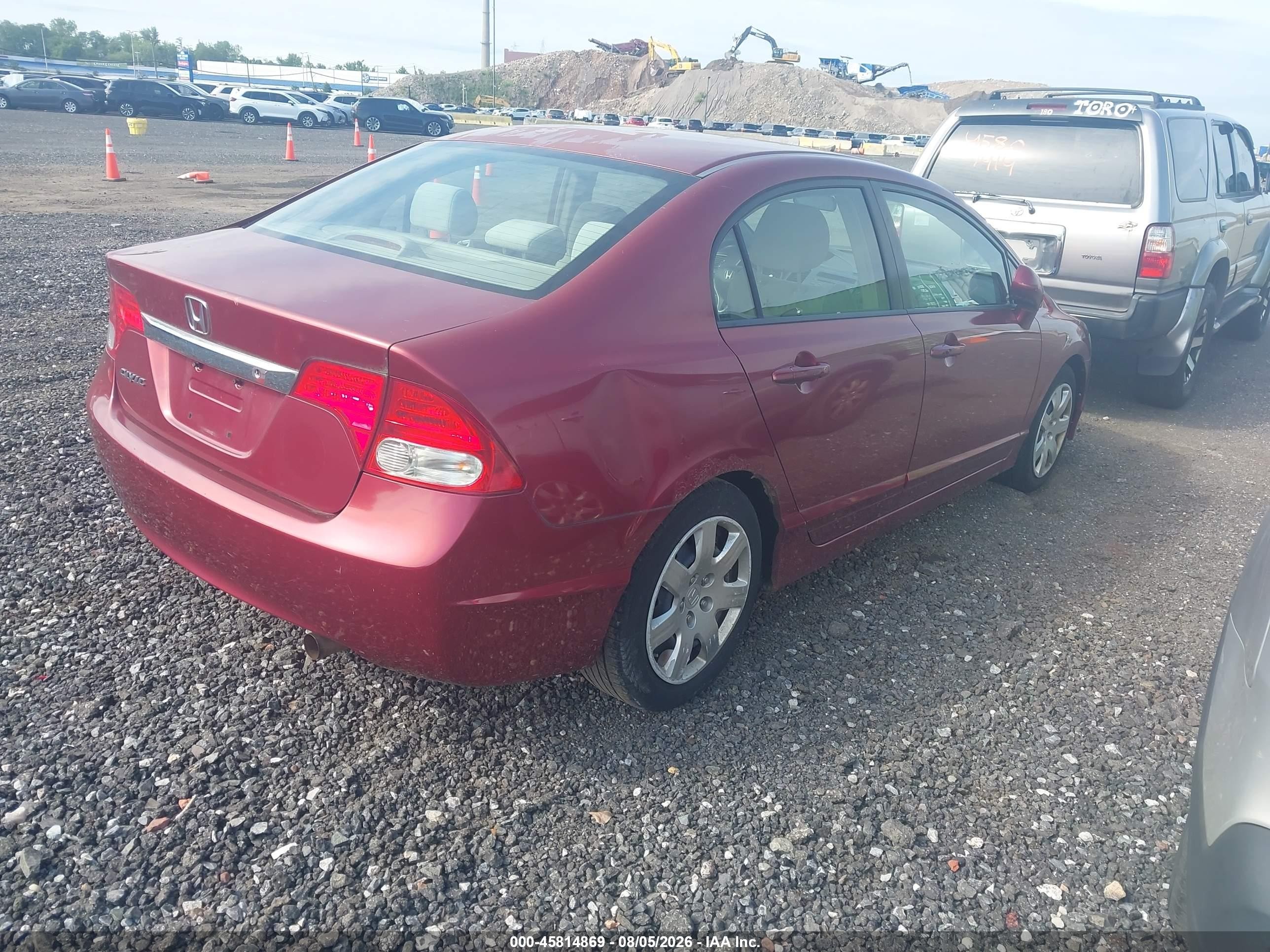 2009 Honda Civic Lx Красный vin: 2HGFA16509H324270