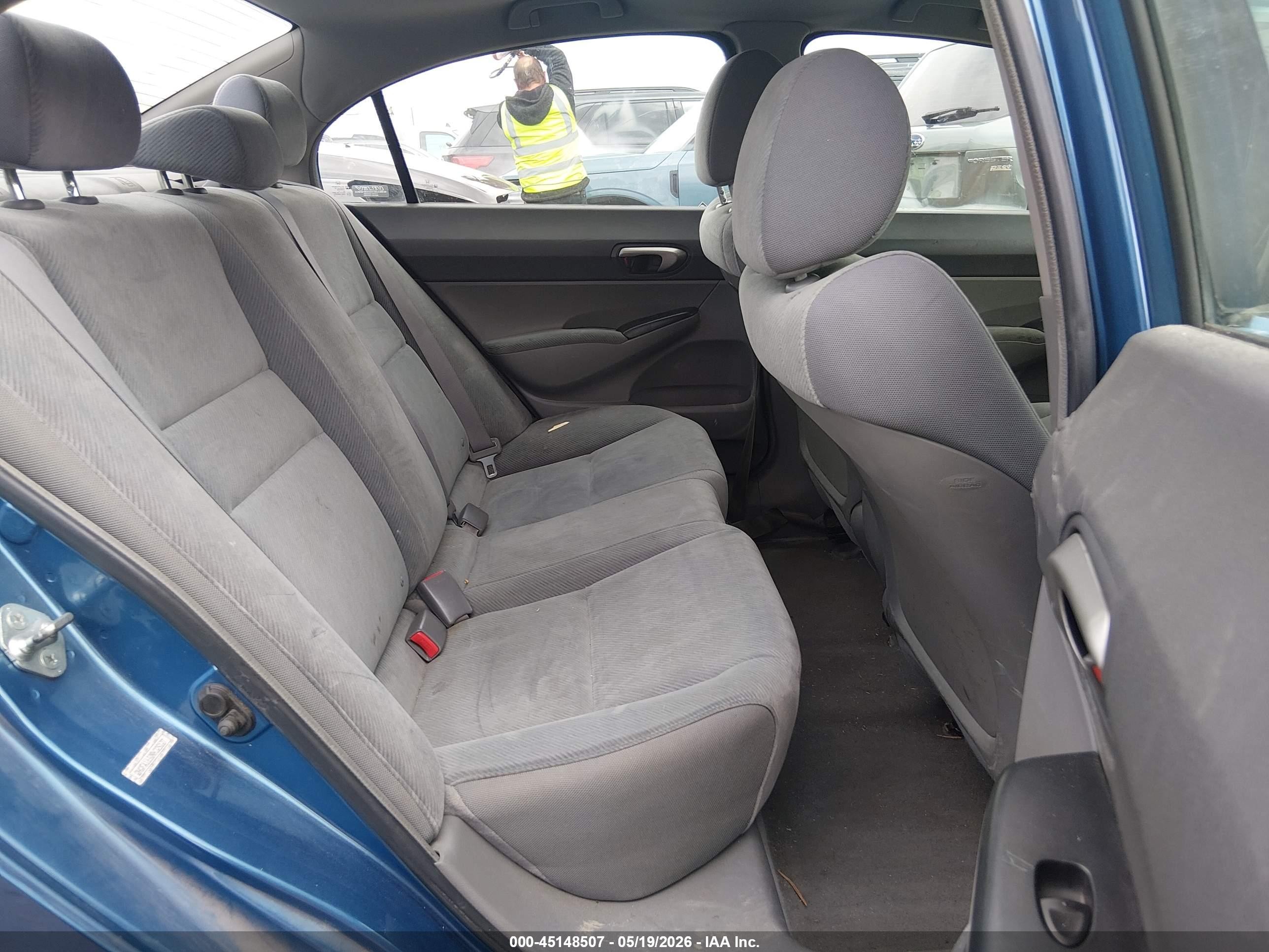2009 Honda Civic Lx Blue vin: 2HGFA16509H325127