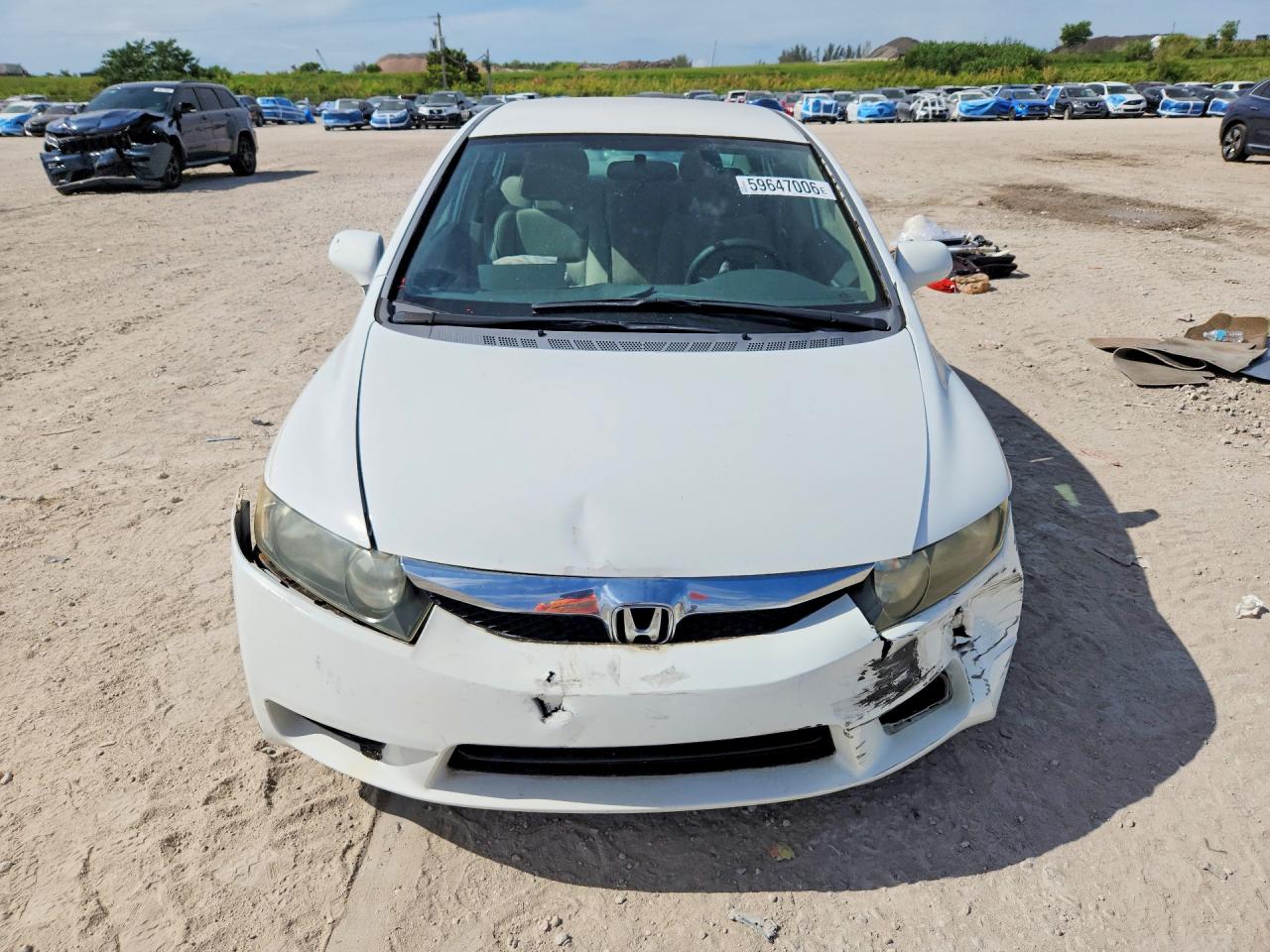 2009 Honda Civic Lx Белый vin: 2HGFA16509H361500