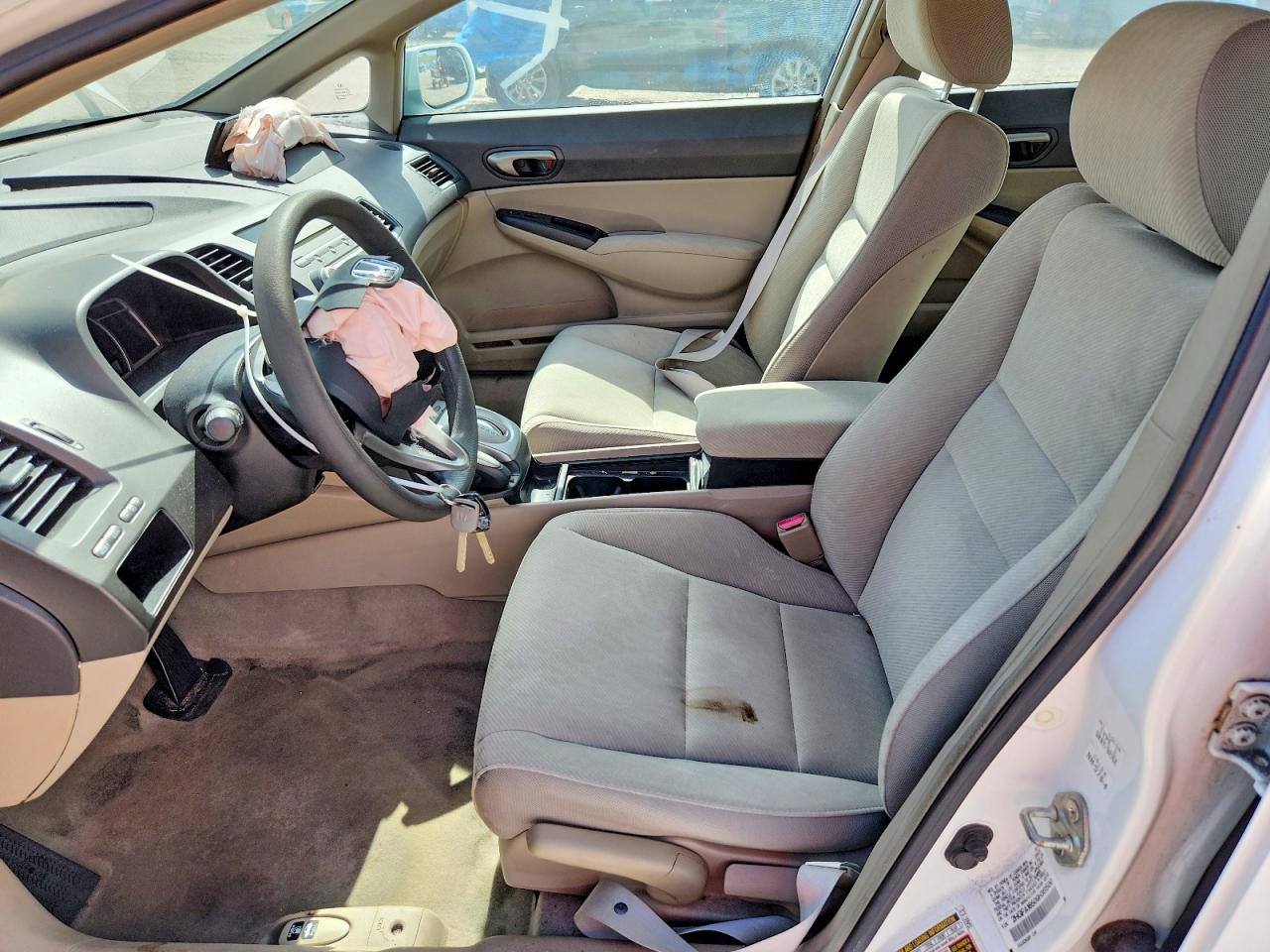 2009 Honda Civic Lx Белый vin: 2HGFA16509H361500