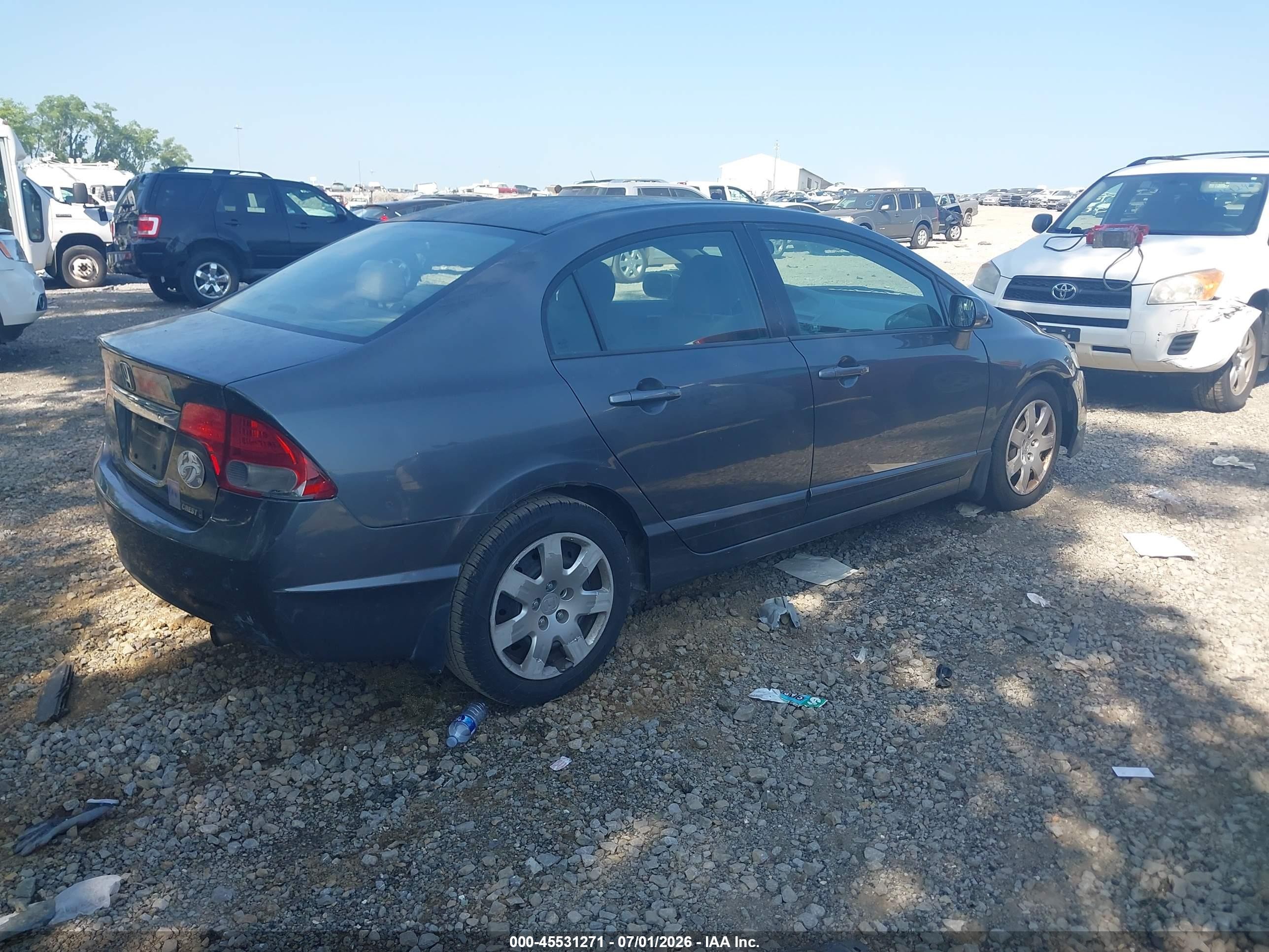 2009 Honda Civic Lx Gray vin: 2HGFA16509H364638