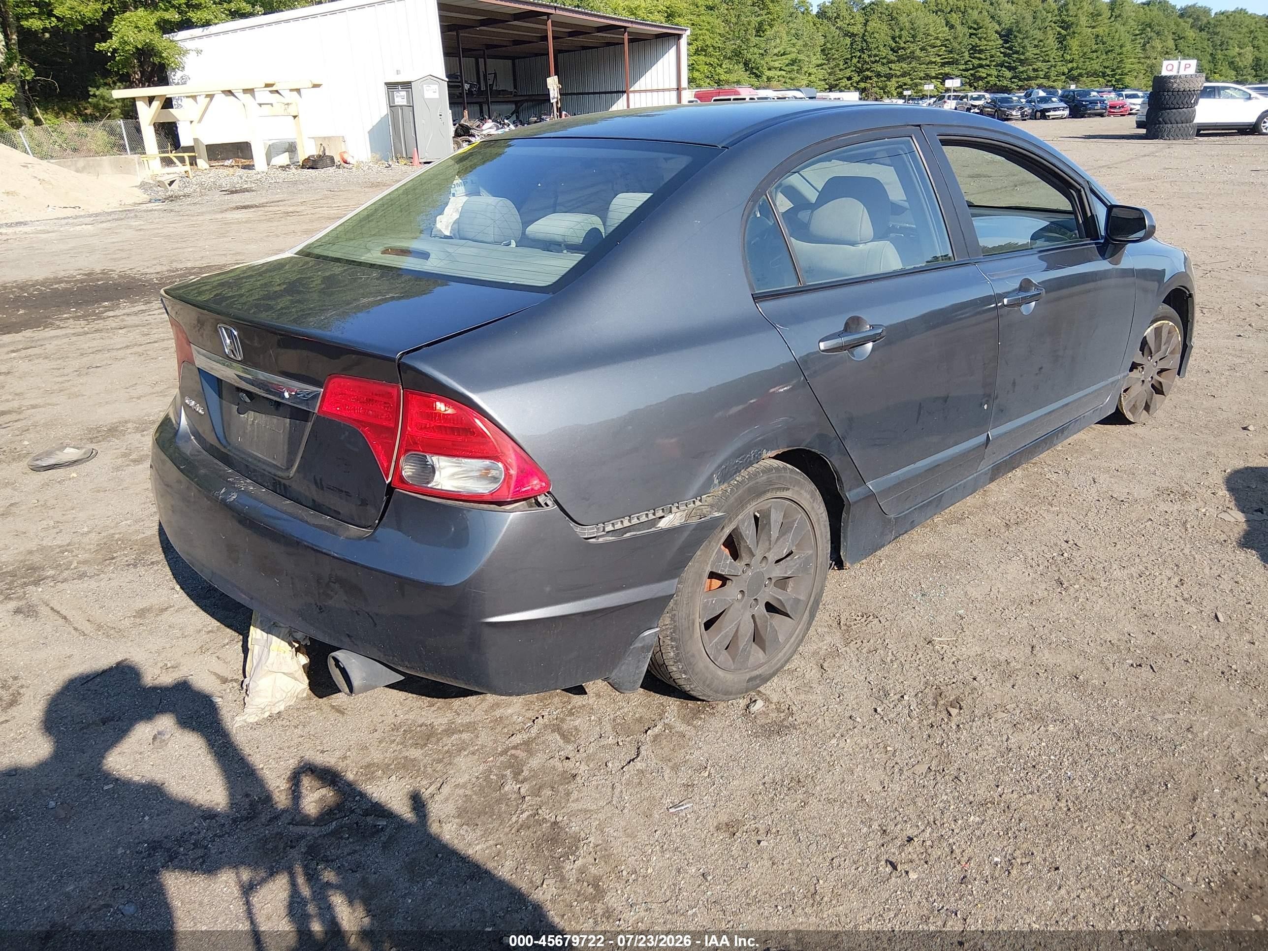 2009 Honda Civic Lx Gray vin: 2HGFA16509H368138