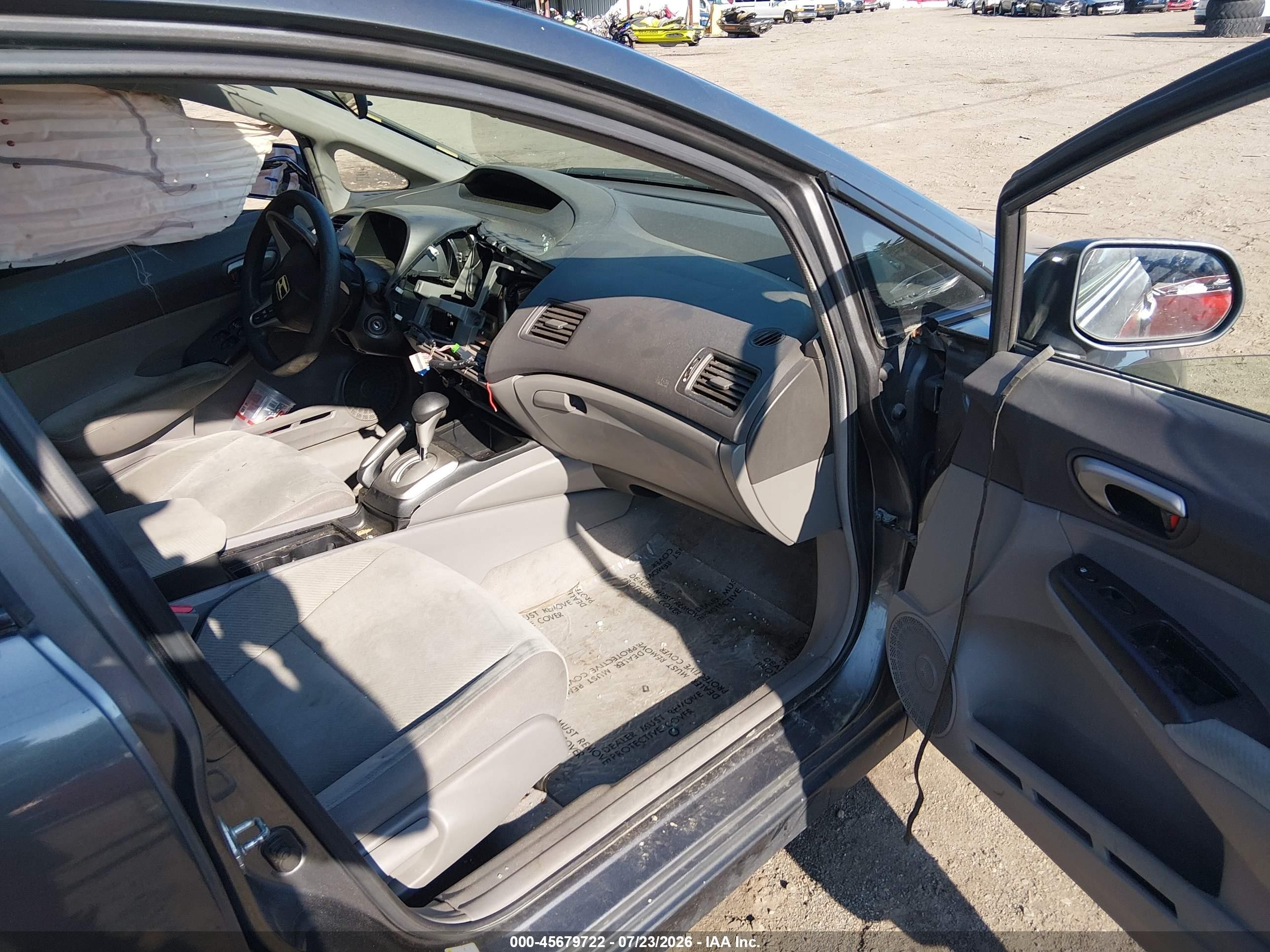 2009 Honda Civic Lx Gray vin: 2HGFA16509H368138