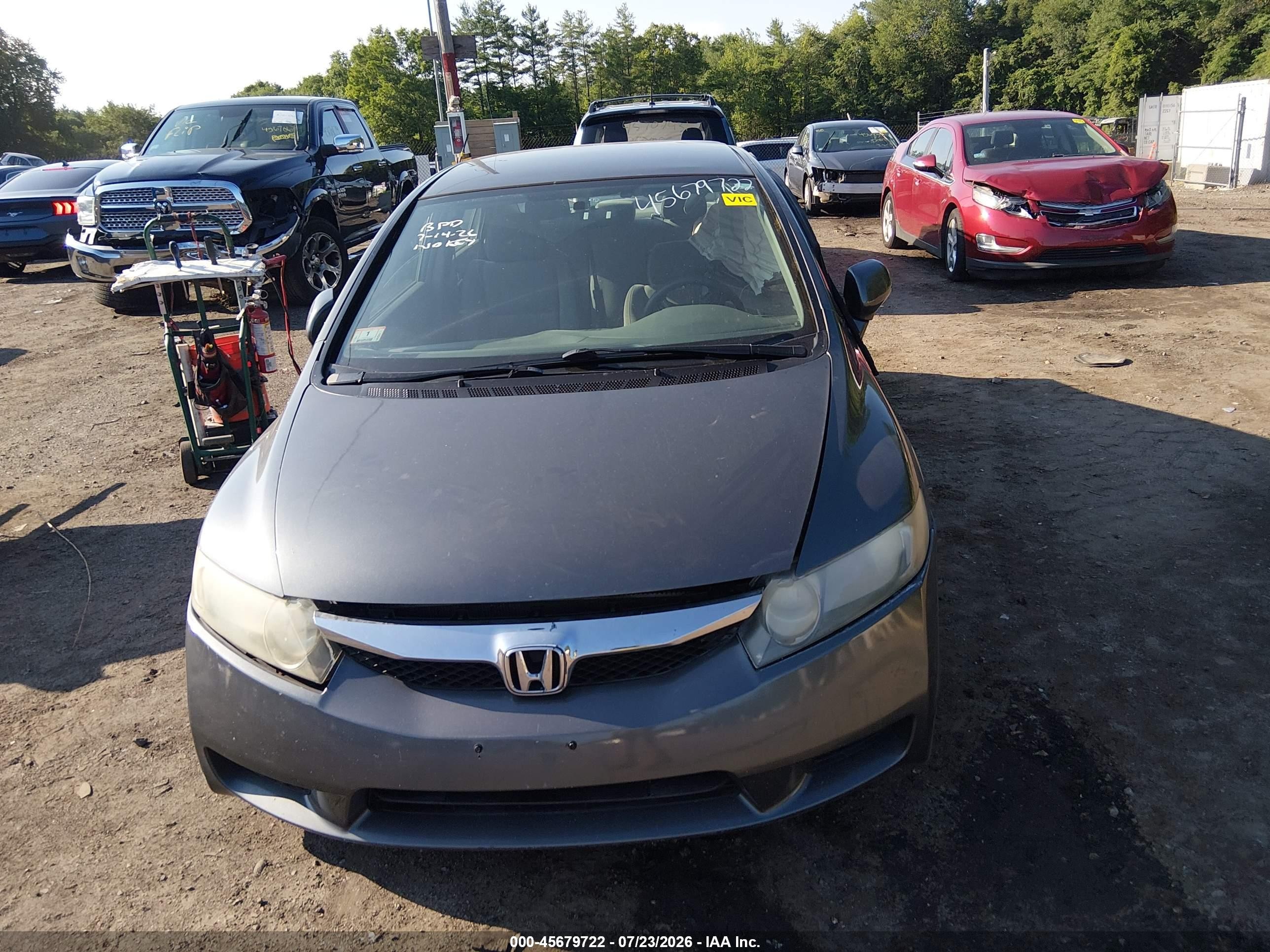 2009 Honda Civic Lx Gray vin: 2HGFA16509H368138