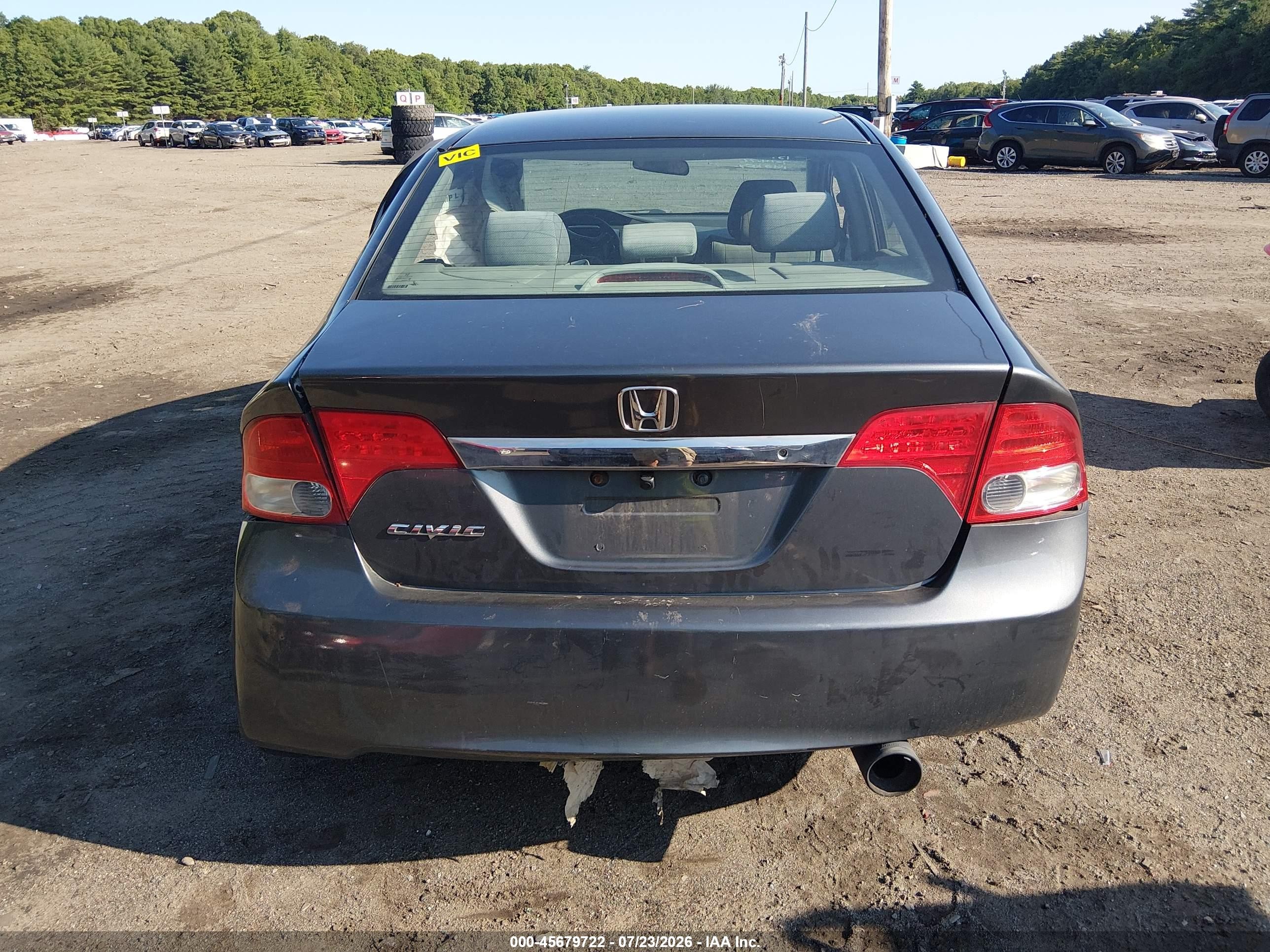 2009 Honda Civic Lx Gray vin: 2HGFA16509H368138