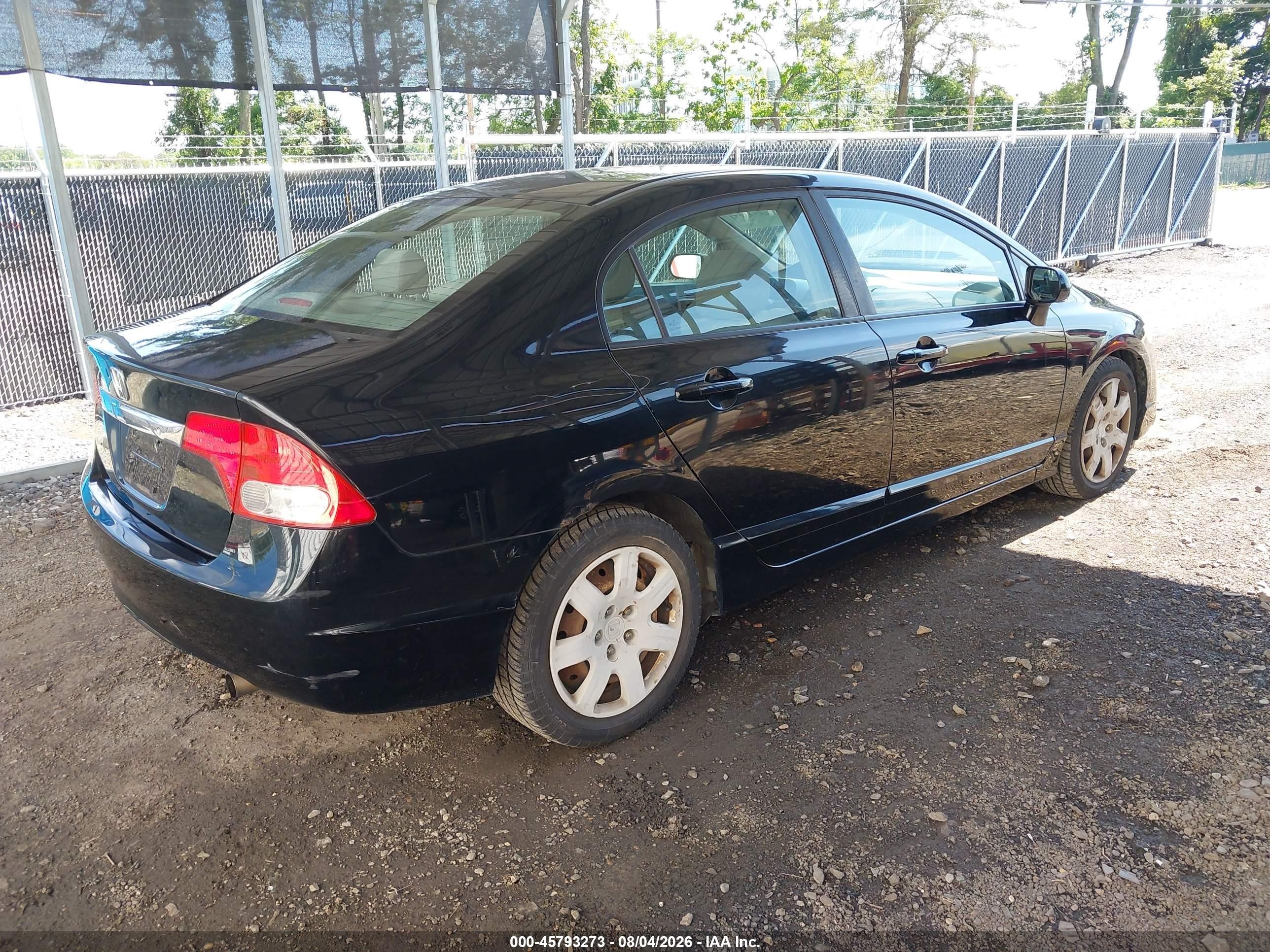 2009 Honda Civic Lx Черный vin: 2HGFA16509H369113