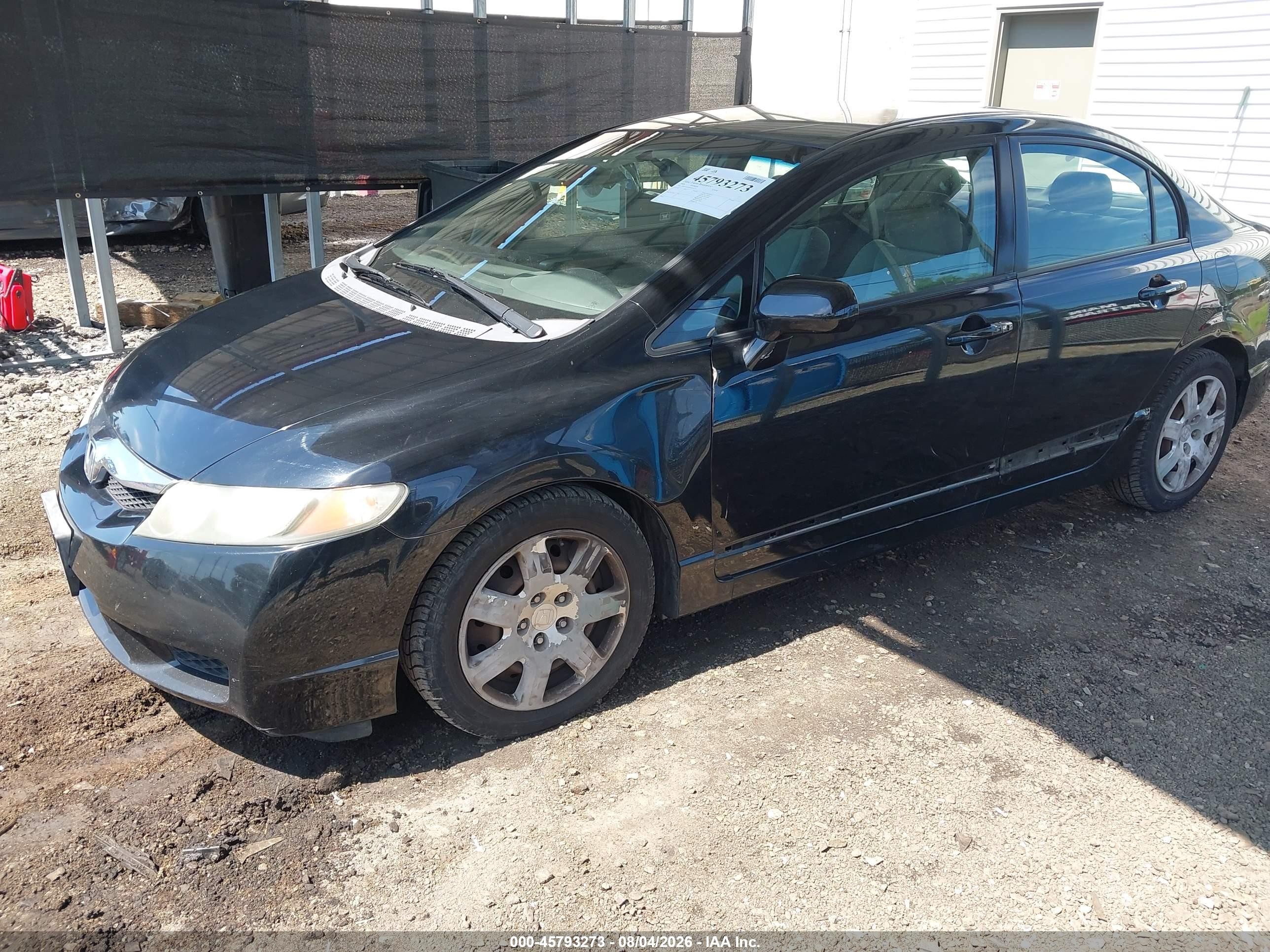 2009 Honda Civic Lx Черный vin: 2HGFA16509H369113