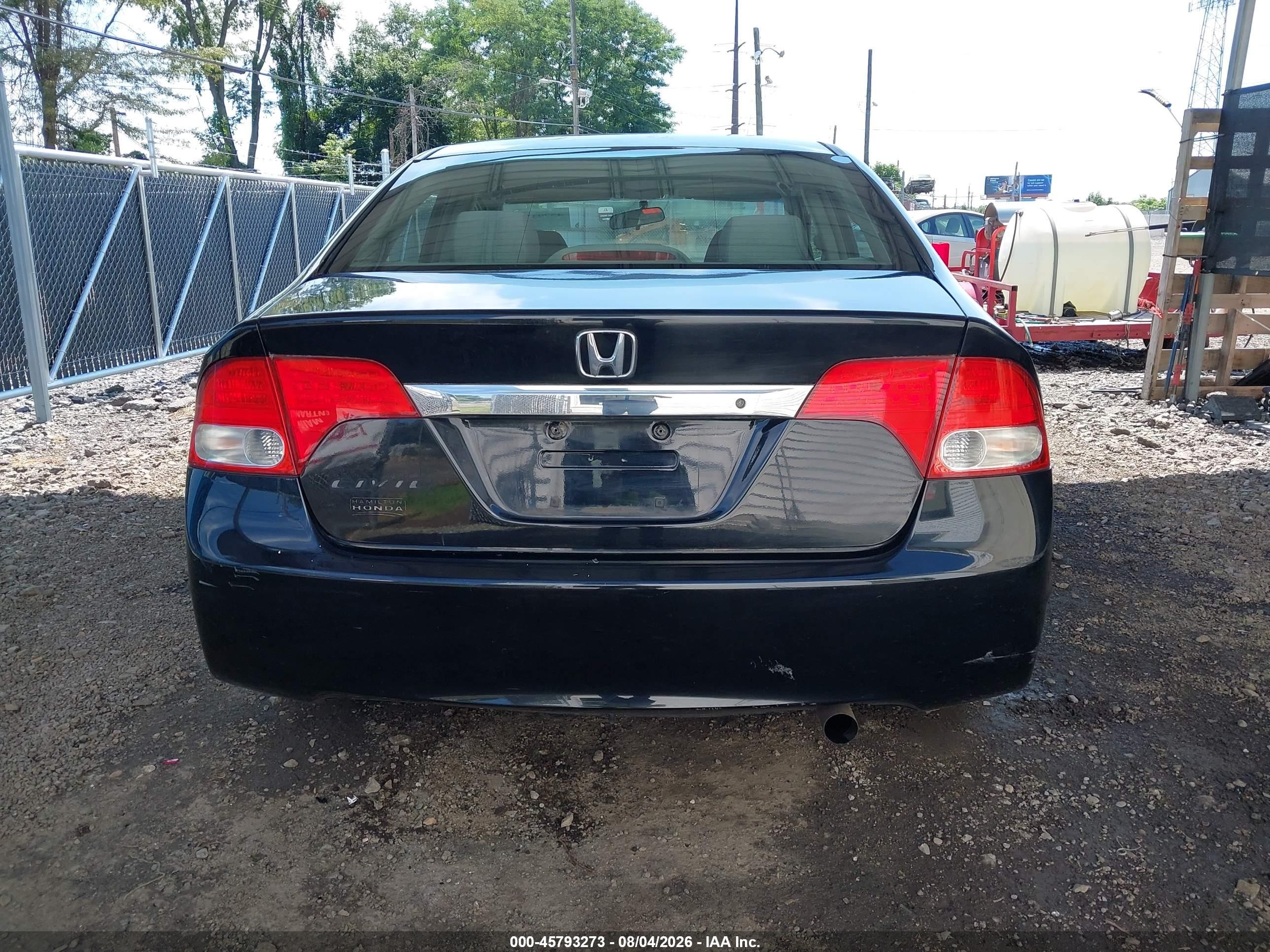 2009 Honda Civic Lx Черный vin: 2HGFA16509H369113