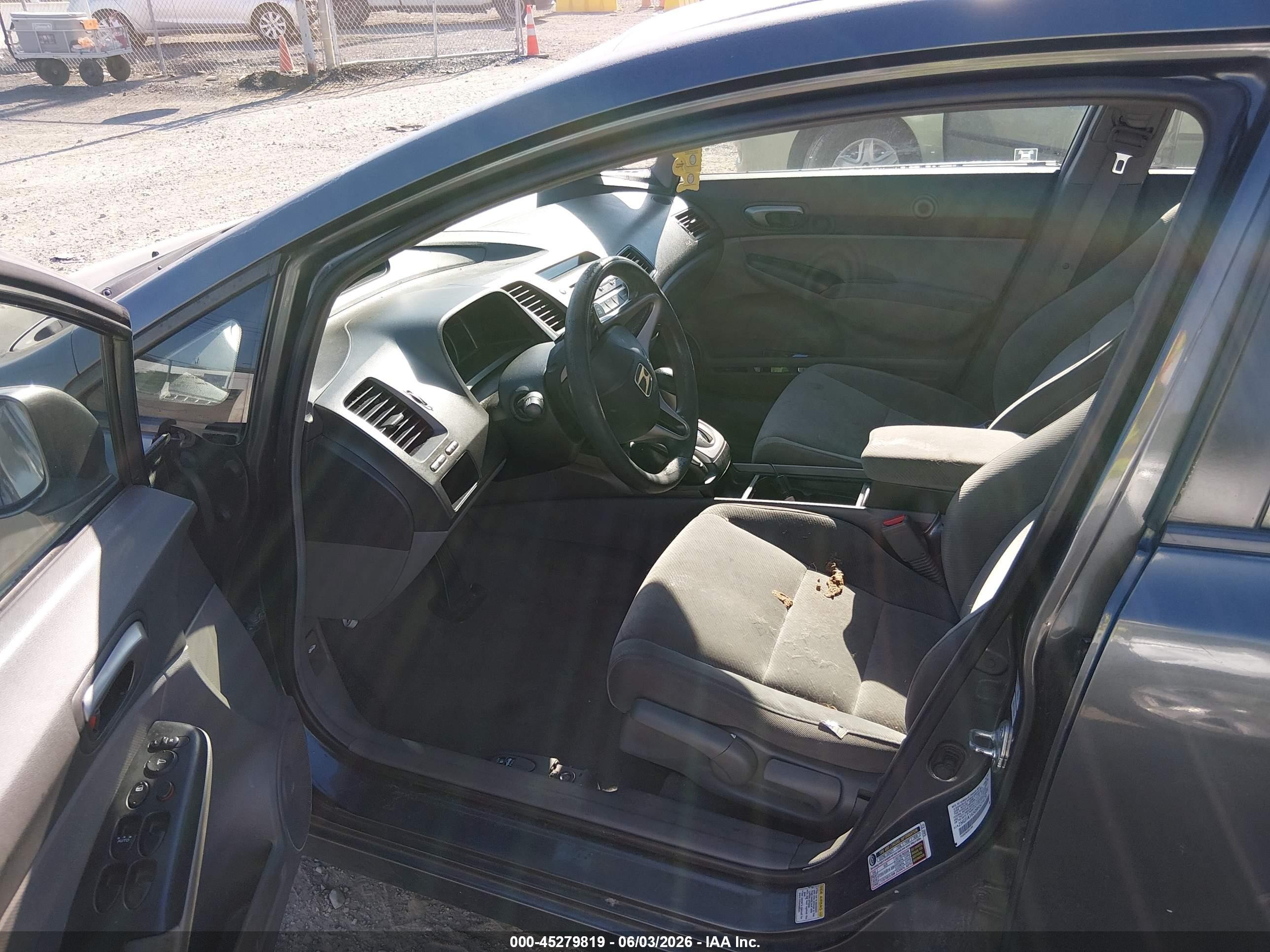 2009 Honda Civic Lx Gray vin: 2HGFA16509H521679