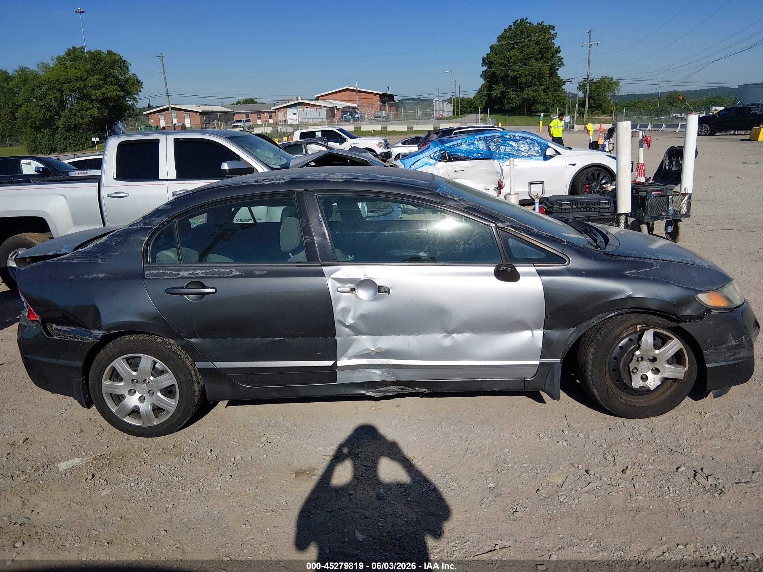2009 Honda Civic Lx Gray vin: 2HGFA16509H521679