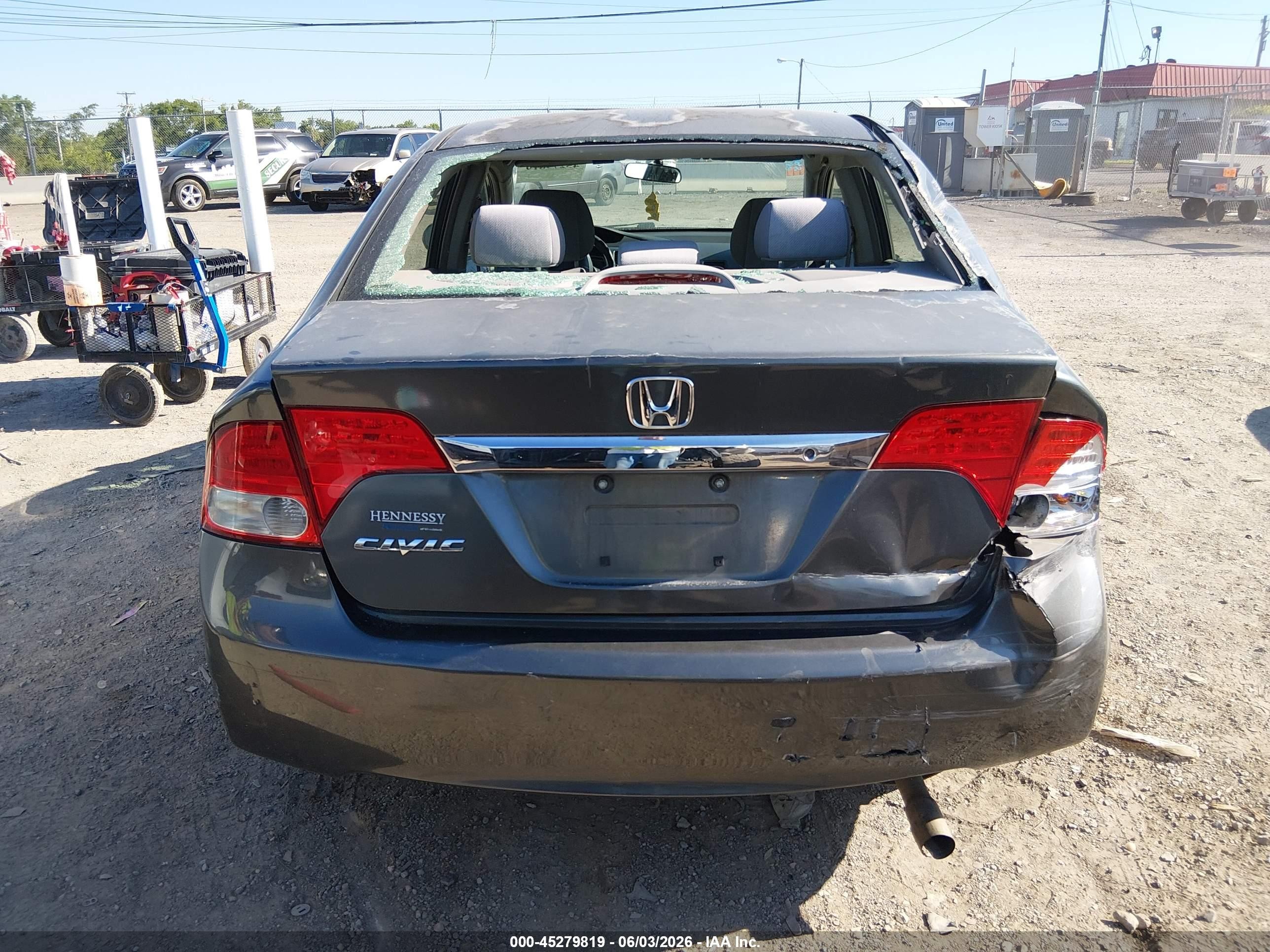 2009 Honda Civic Lx Gray vin: 2HGFA16509H521679