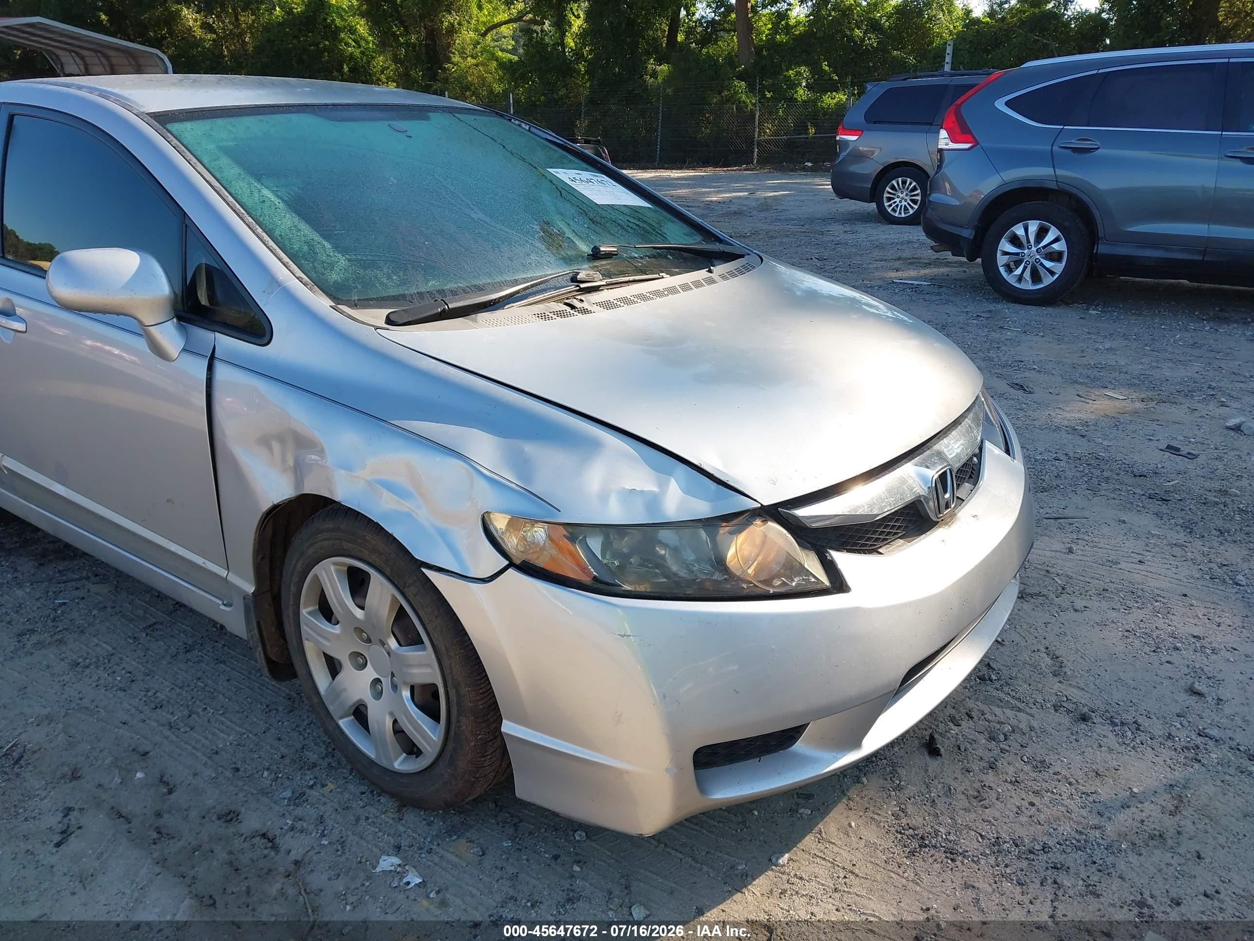 2009 Honda Civic Lx Silver vin: 2HGFA16509H539650