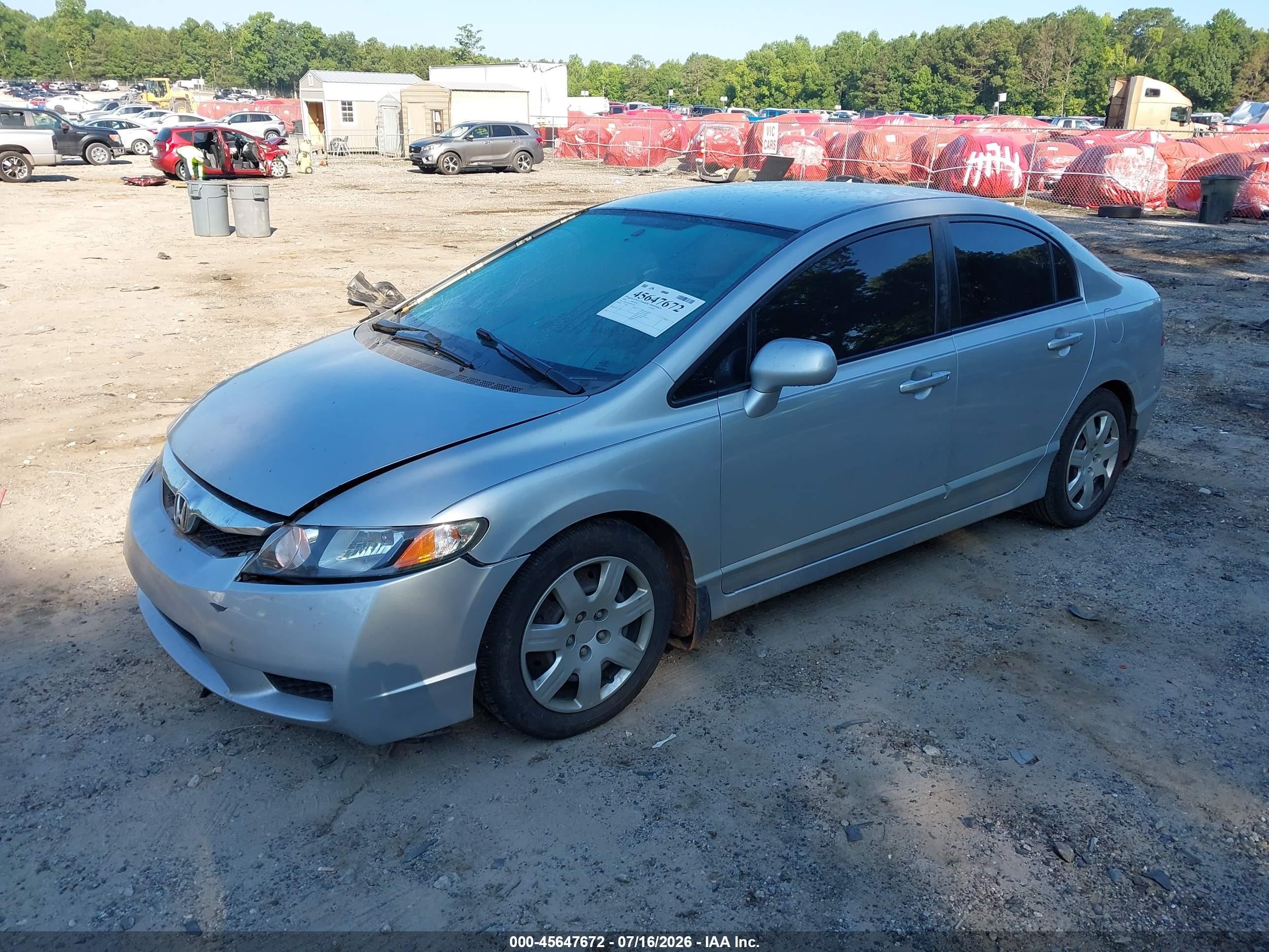 2009 Honda Civic Lx Silver vin: 2HGFA16509H539650