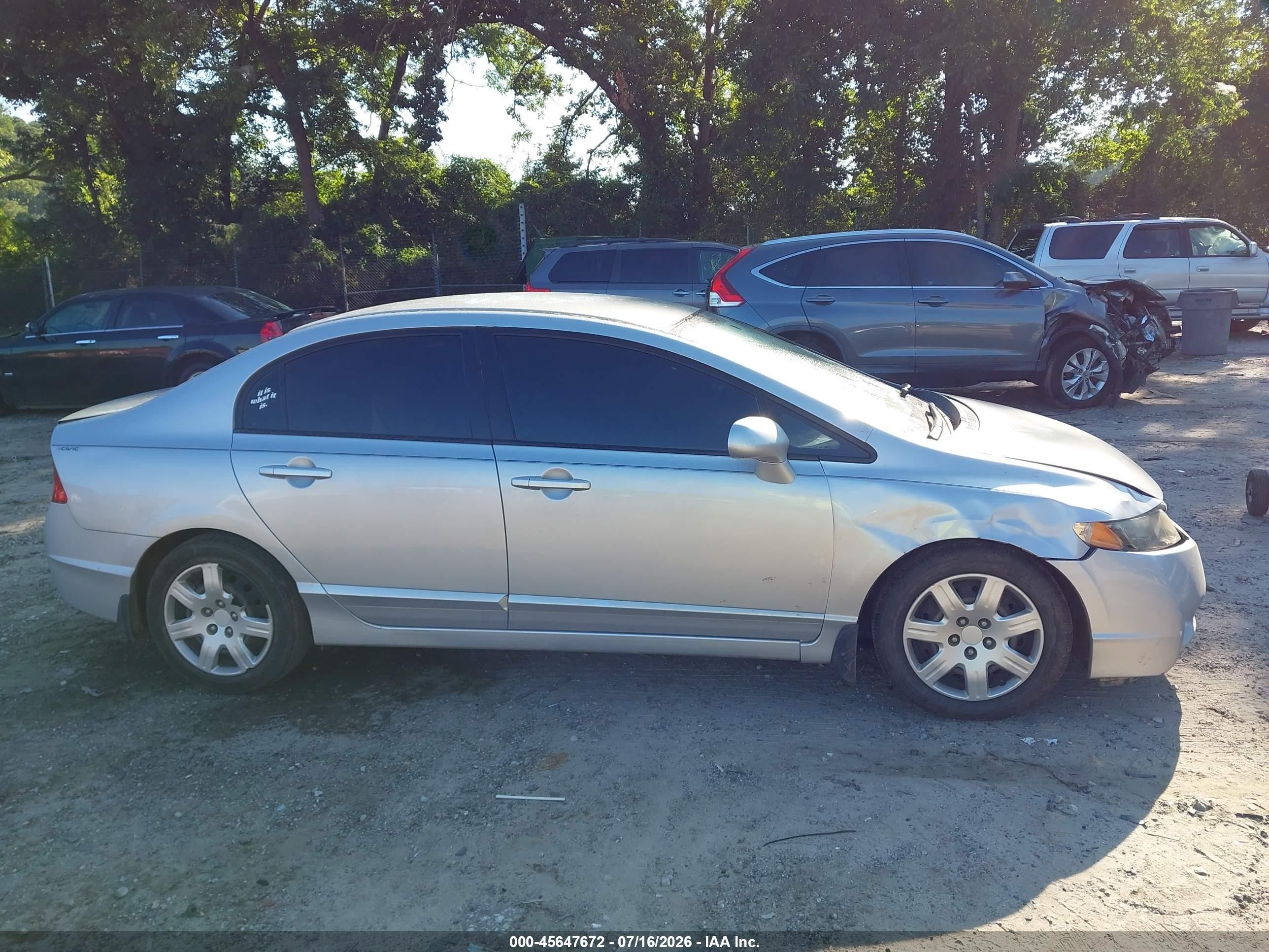2009 Honda Civic Lx Silver vin: 2HGFA16509H539650