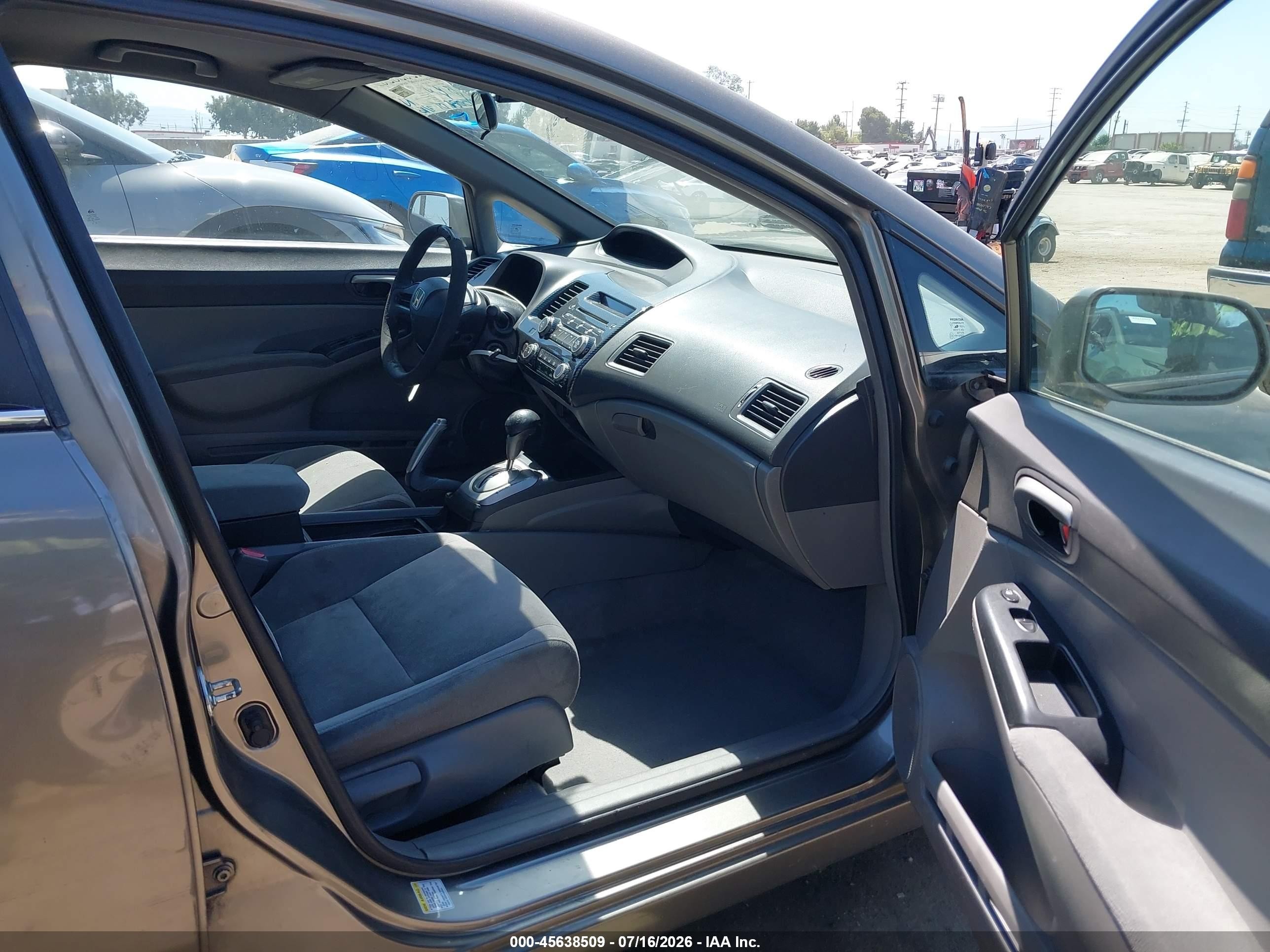 2006 Honda Civic Lx Gray vin: 2HGFA16516H509908