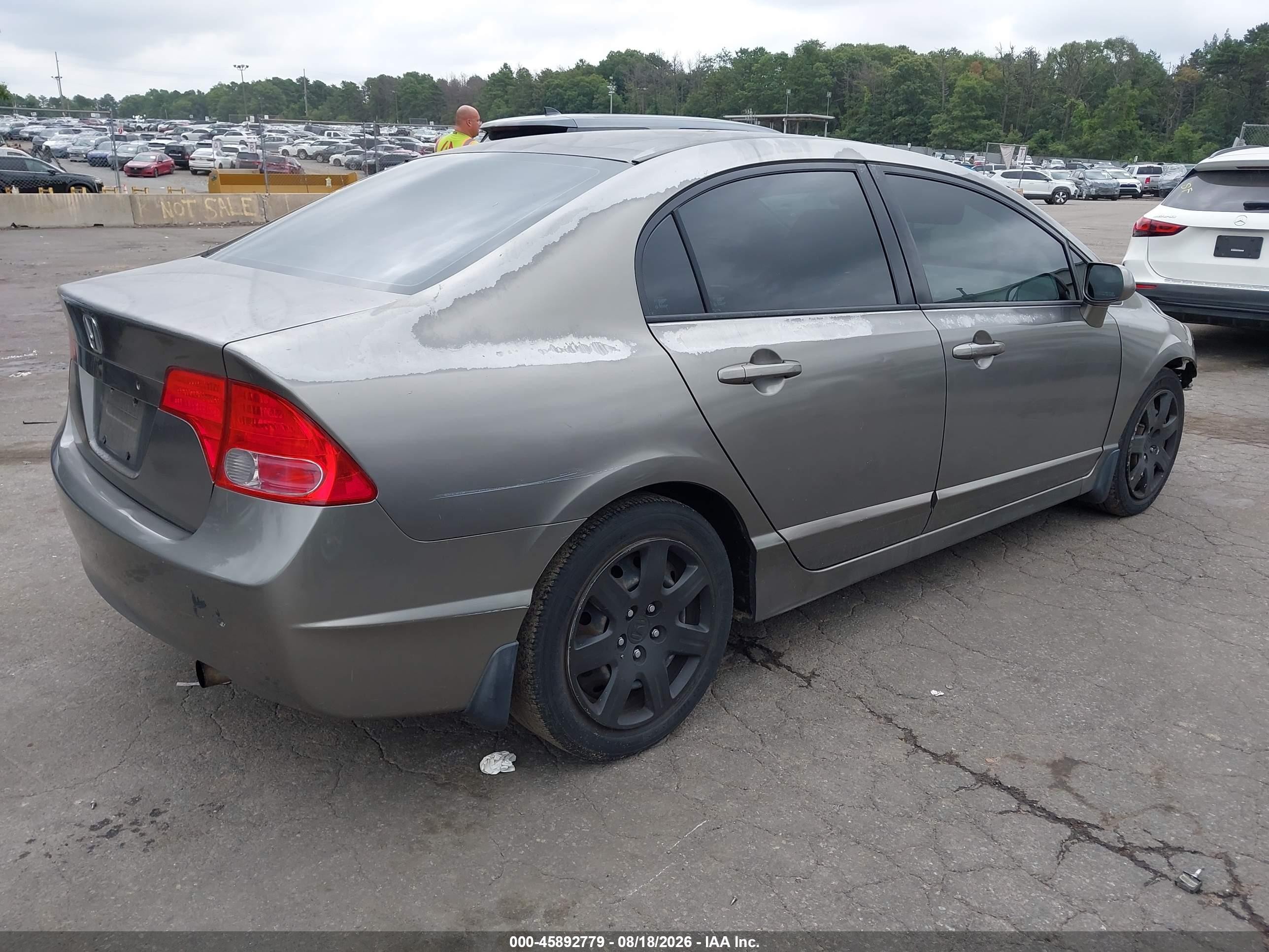 2006 Honda Civic Lx Silver vin: 2HGFA16516H513781