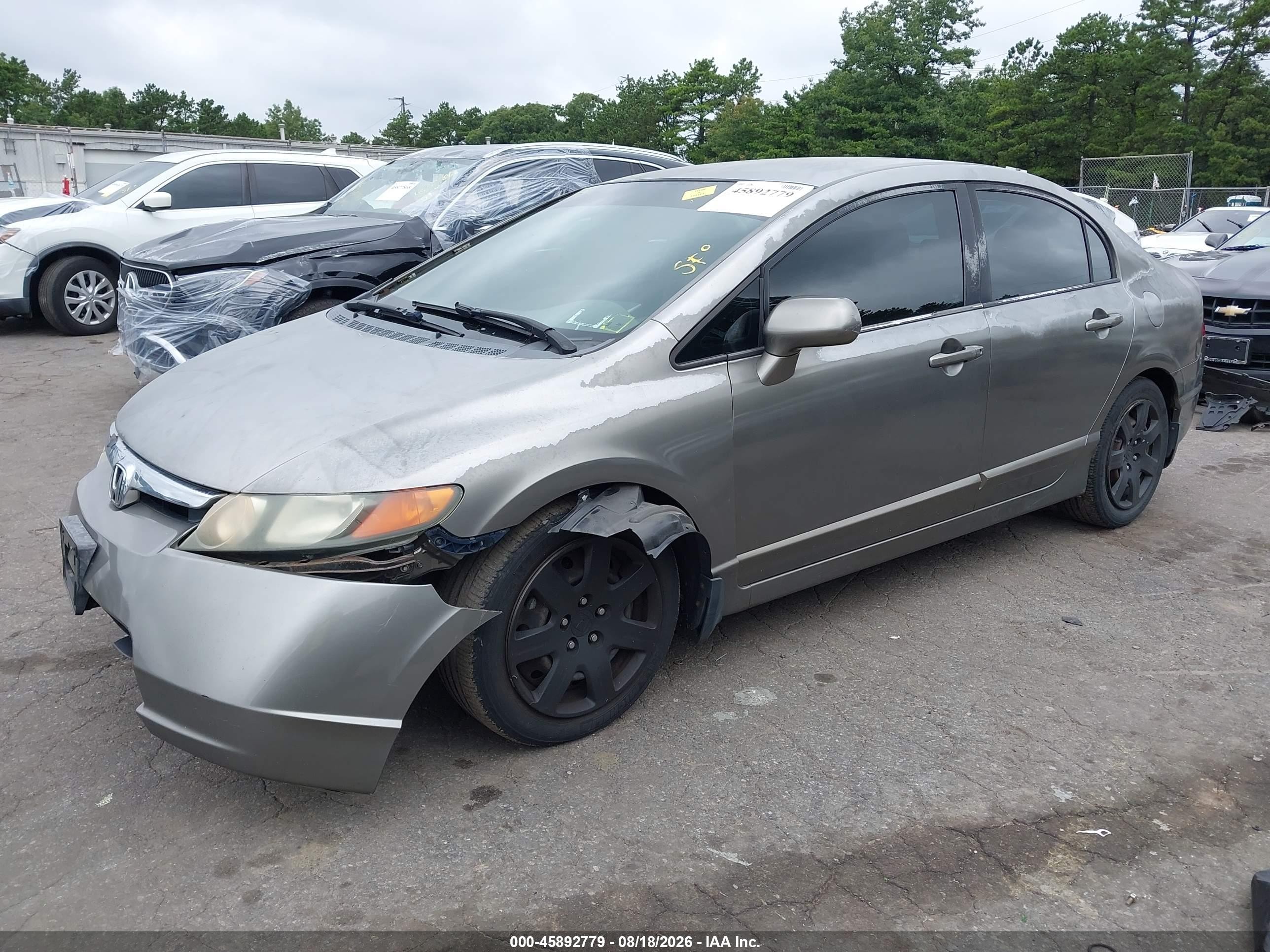 2006 Honda Civic Lx Silver vin: 2HGFA16516H513781