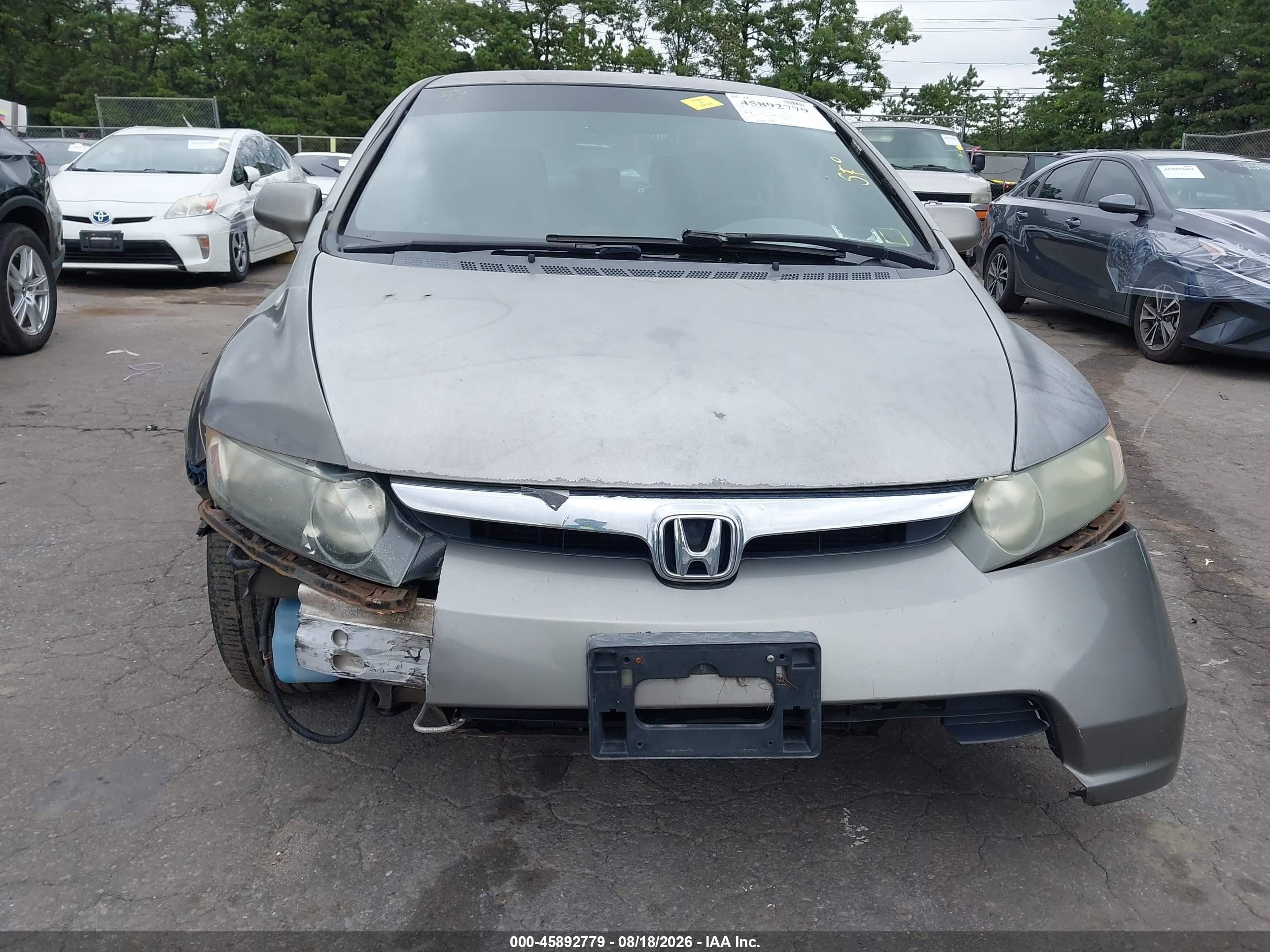 2006 Honda Civic Lx Silver vin: 2HGFA16516H513781