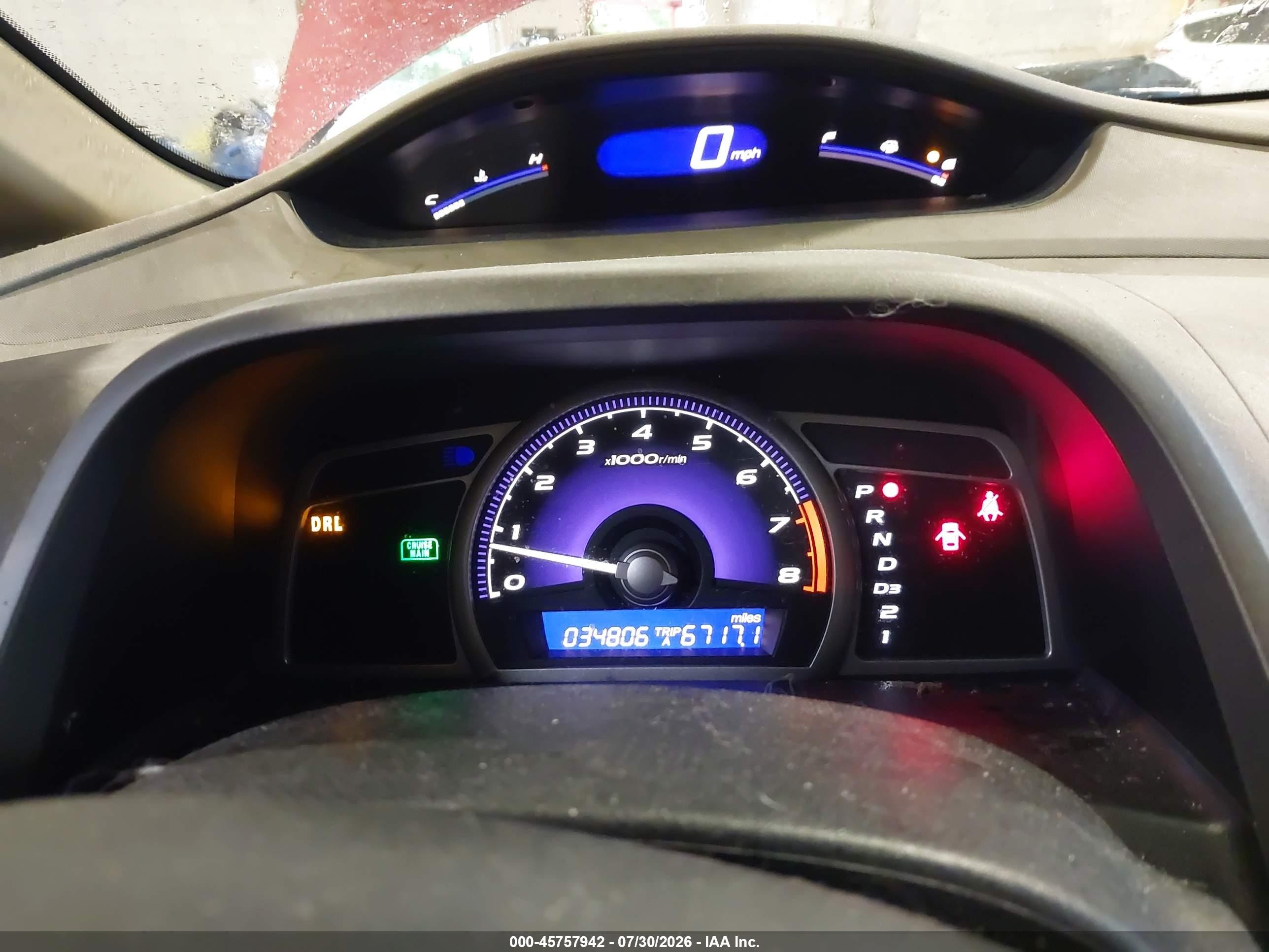 2006 Honda Civic Lx Red vin: 2HGFA16516H516387