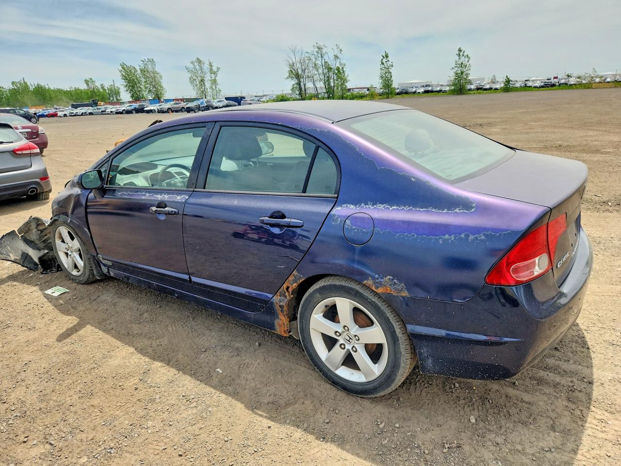 2007 Honda Civic Lx Blue vin: 2HGFA16517H021334