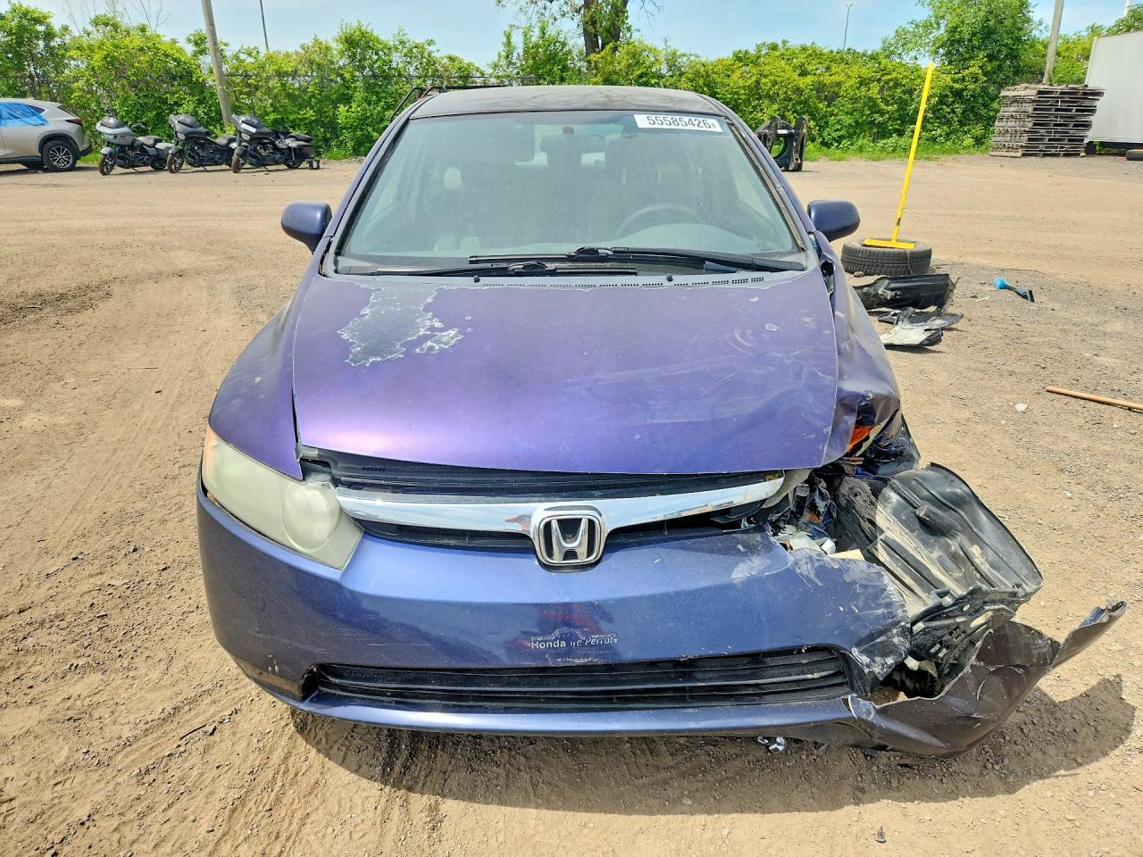 2007 Honda Civic Lx Blue vin: 2HGFA16517H021334