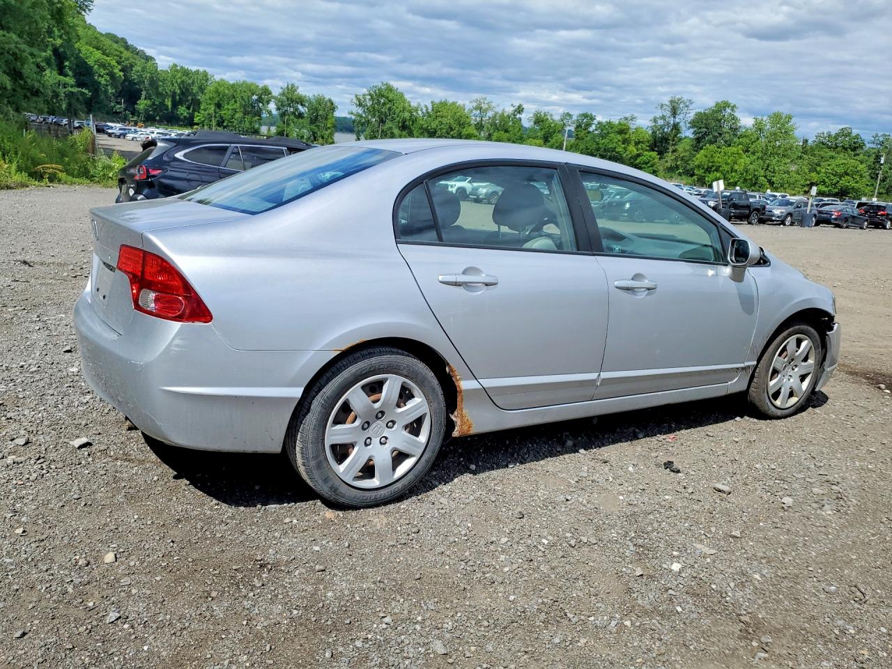 2007 Honda Civic Lx Серебряный vin: 2HGFA16517H303361