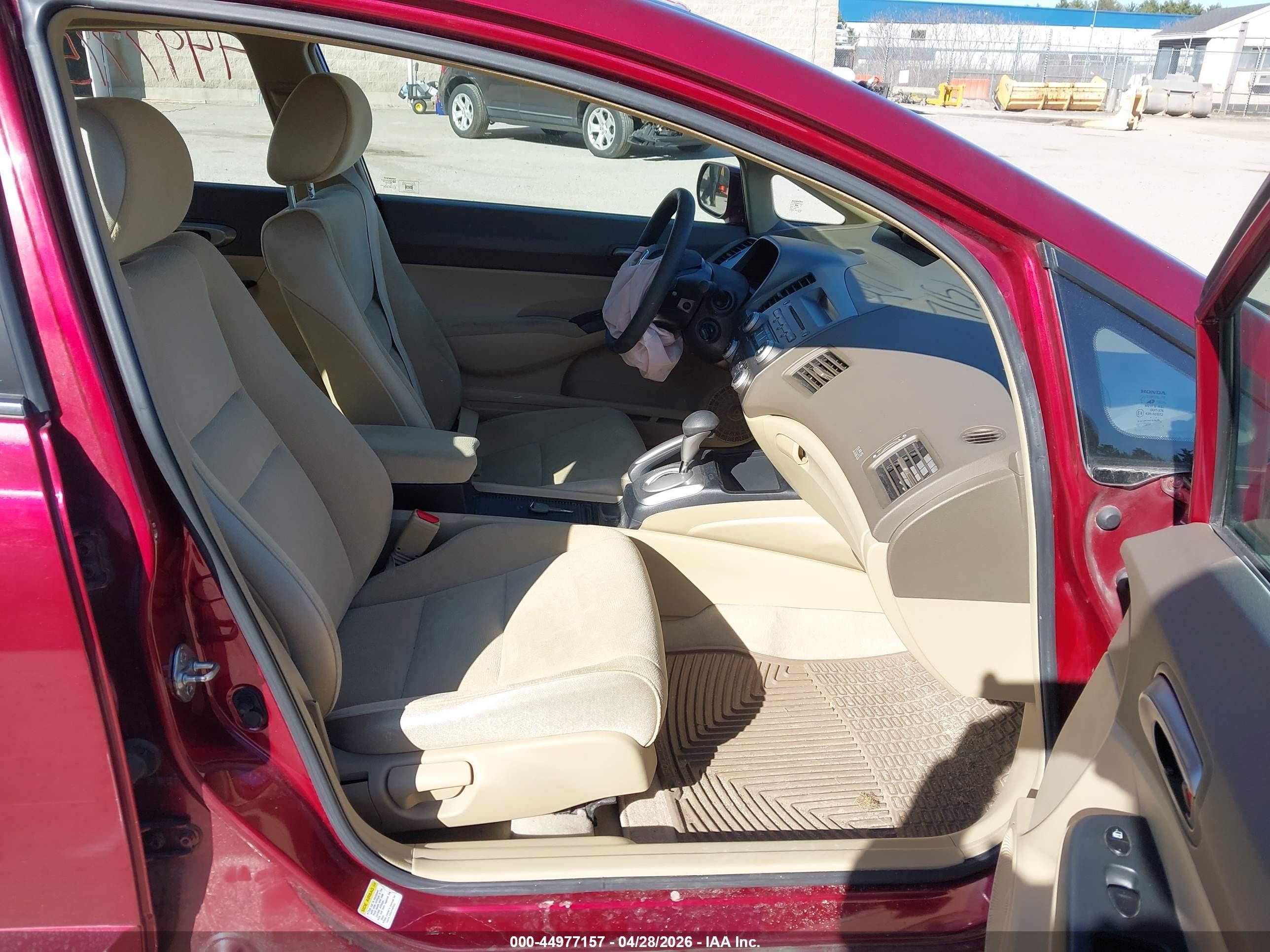 2007 Honda Civic Lx Темно-бордовый vin: 2HGFA16517H501079