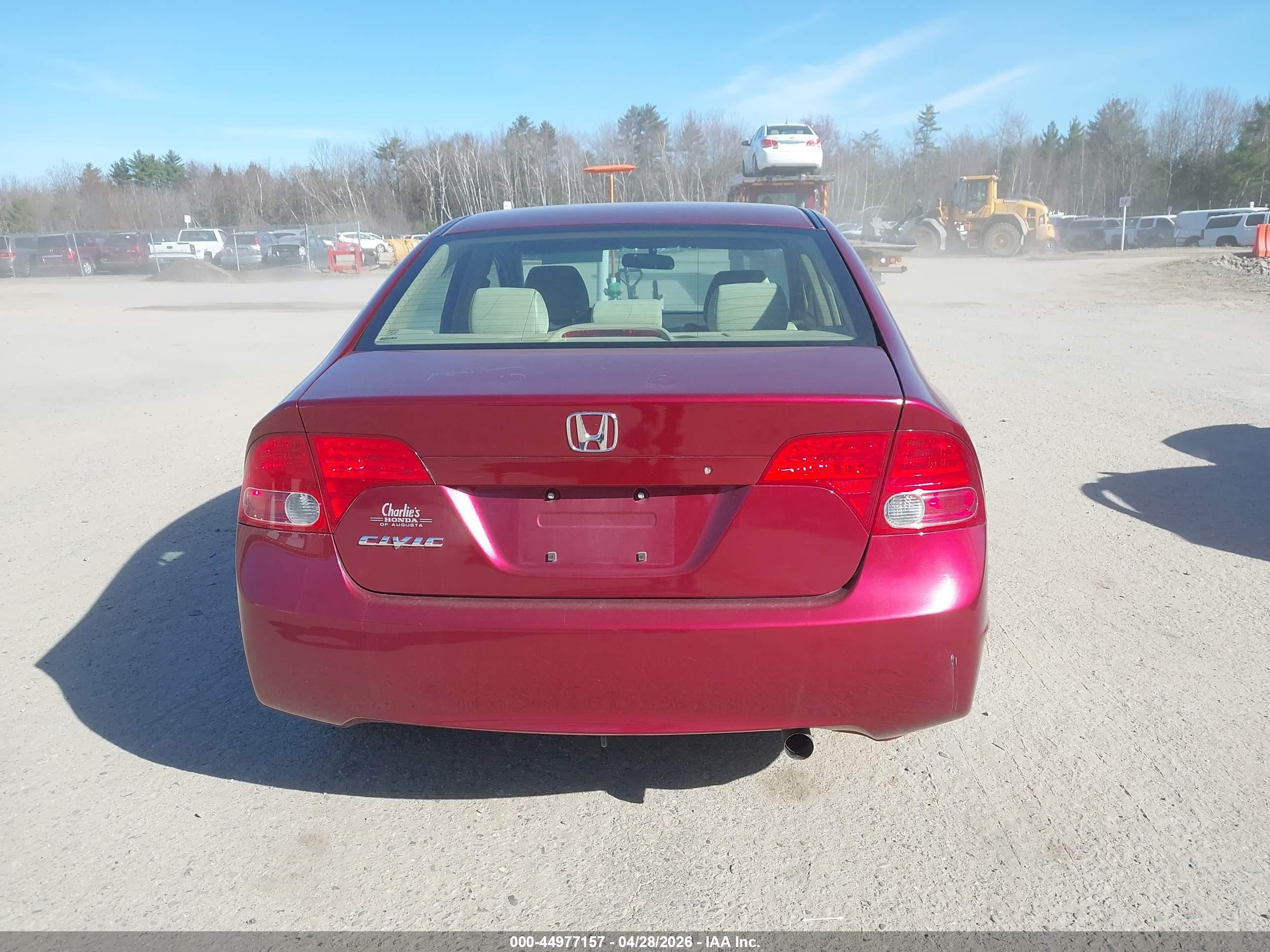 2007 Honda Civic Lx Темно-бордовый vin: 2HGFA16517H501079