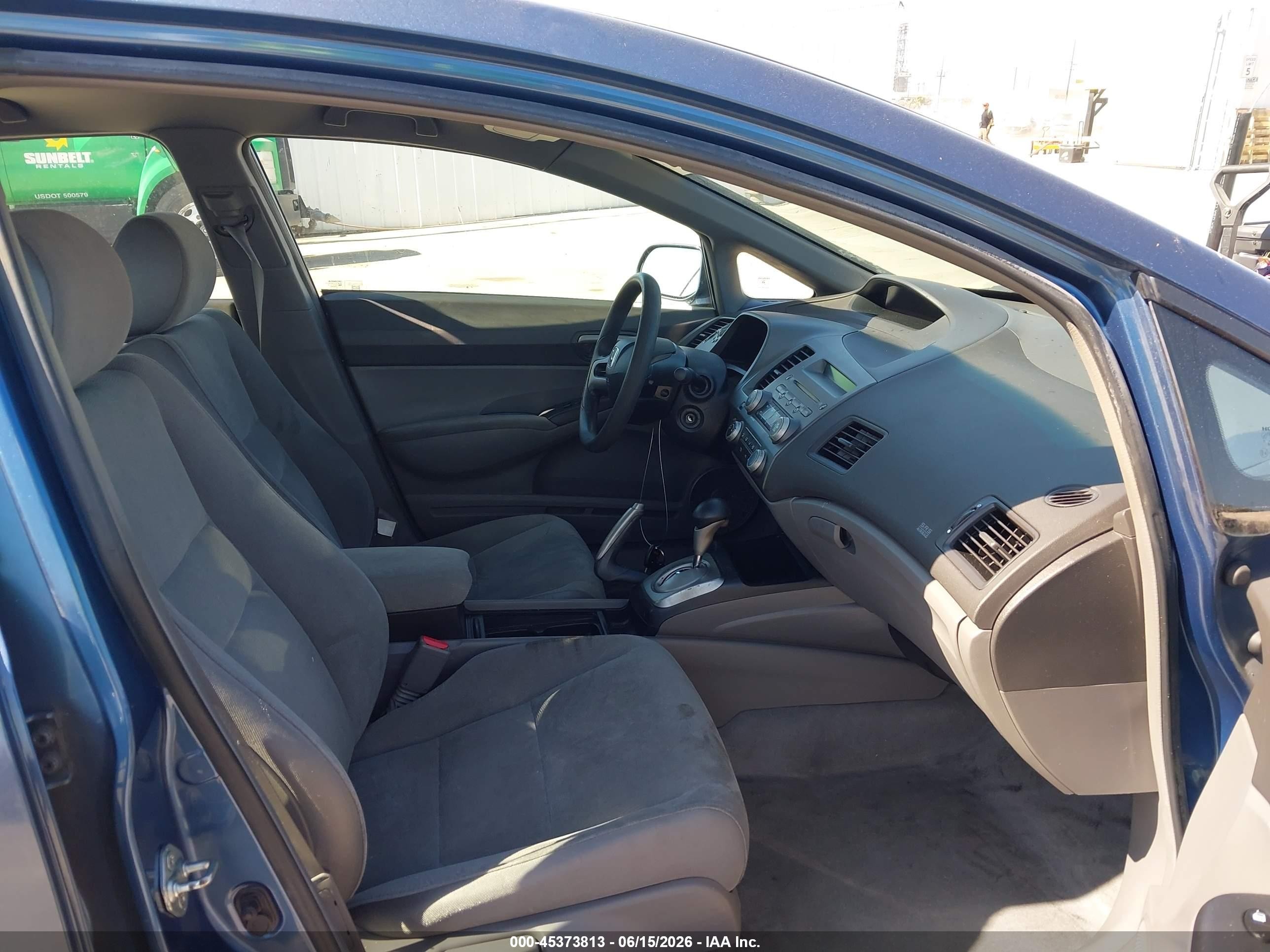 2007 Honda Civic Lx Blue vin: 2HGFA16517H511322