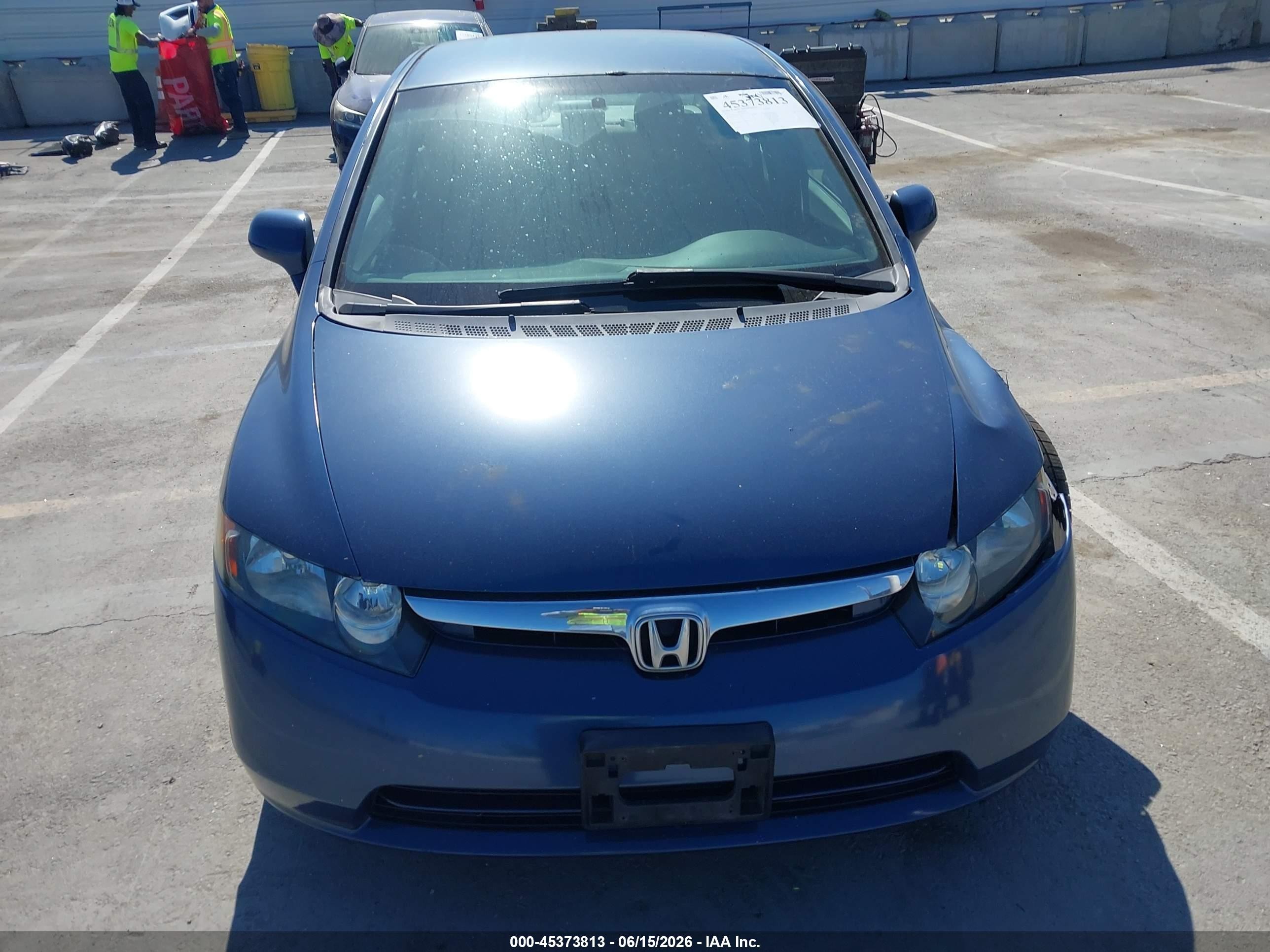 2007 Honda Civic Lx Blue vin: 2HGFA16517H511322