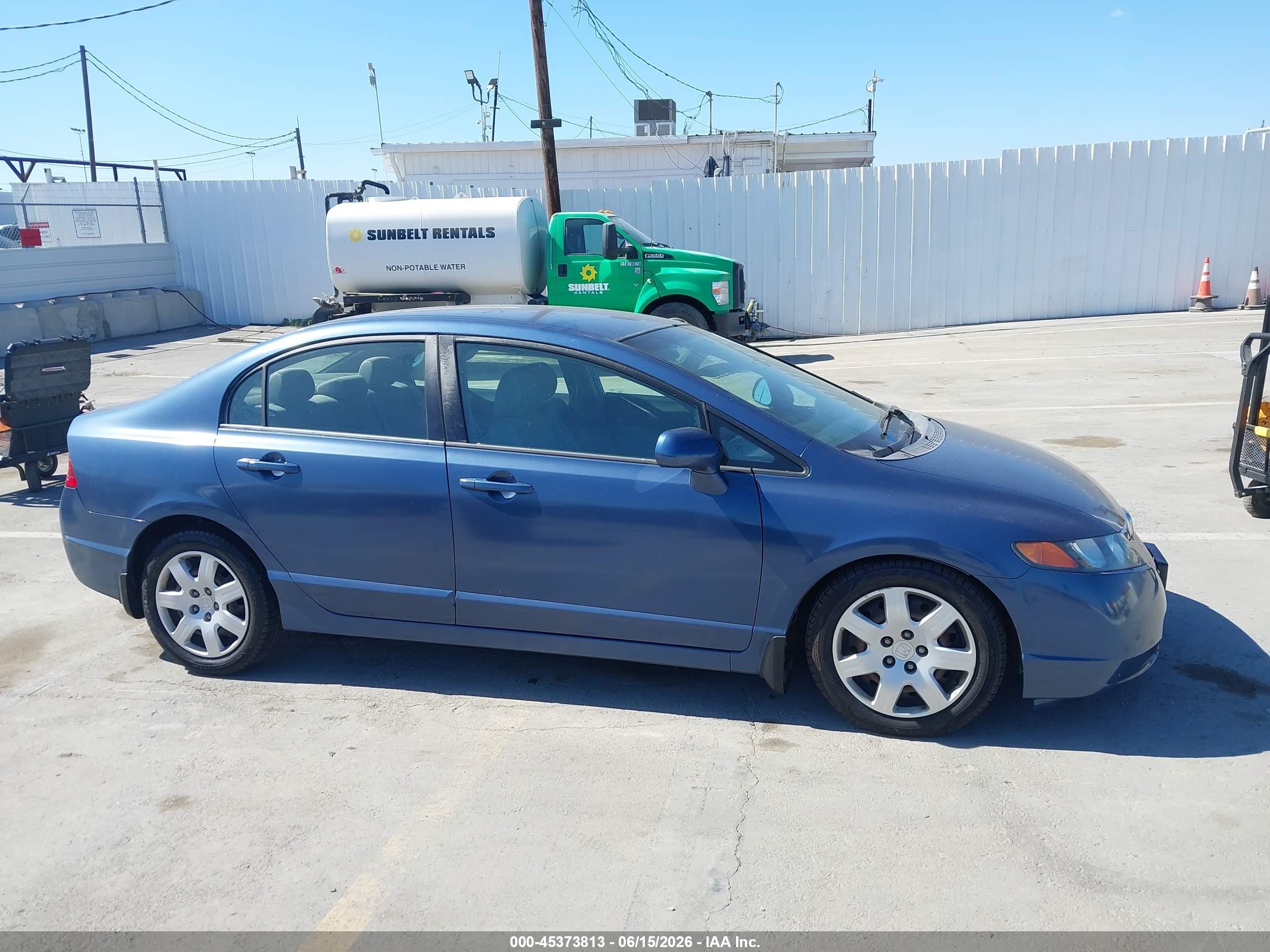 2007 Honda Civic Lx Blue vin: 2HGFA16517H511322