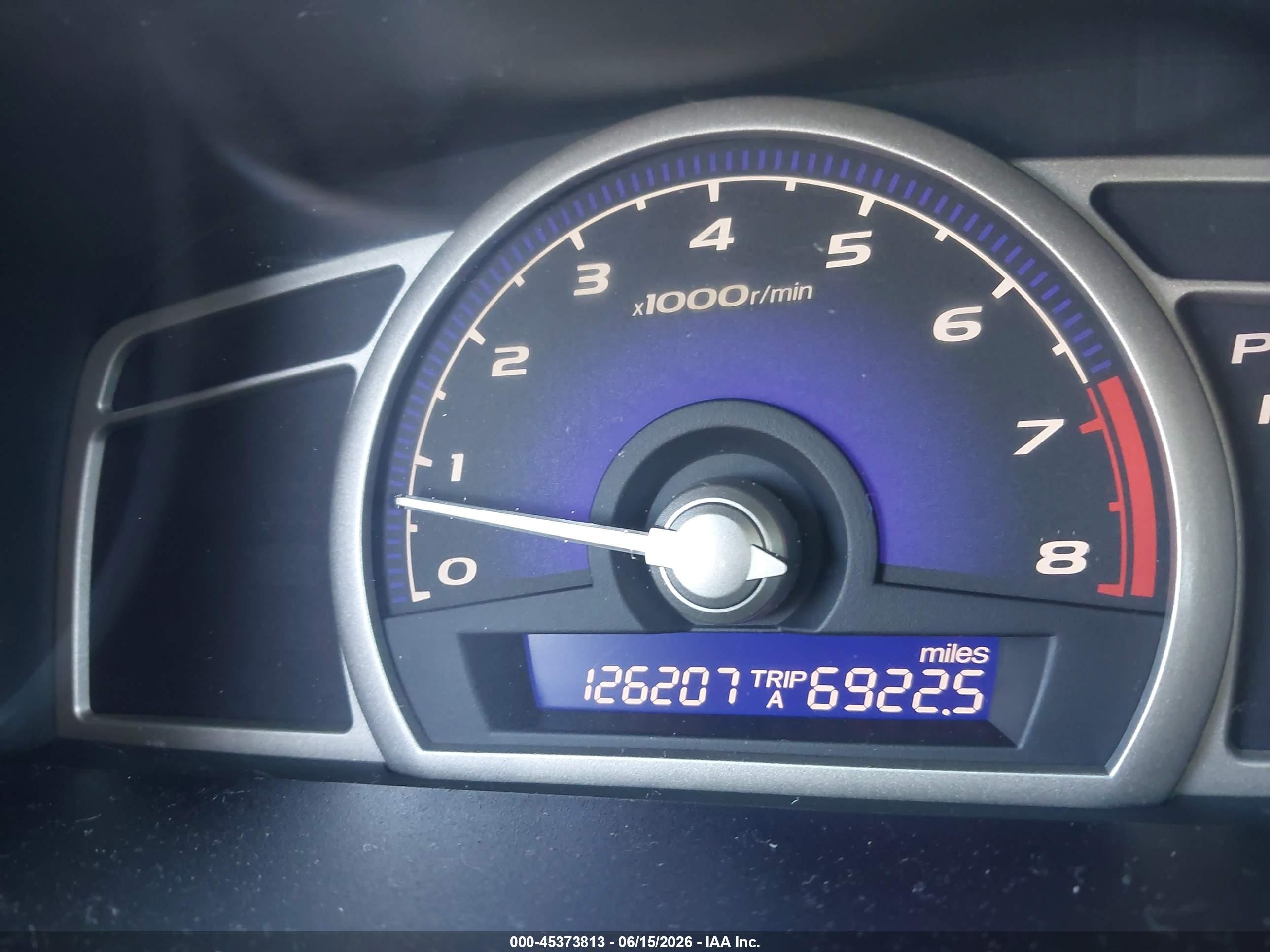 2007 Honda Civic Lx Blue vin: 2HGFA16517H511322