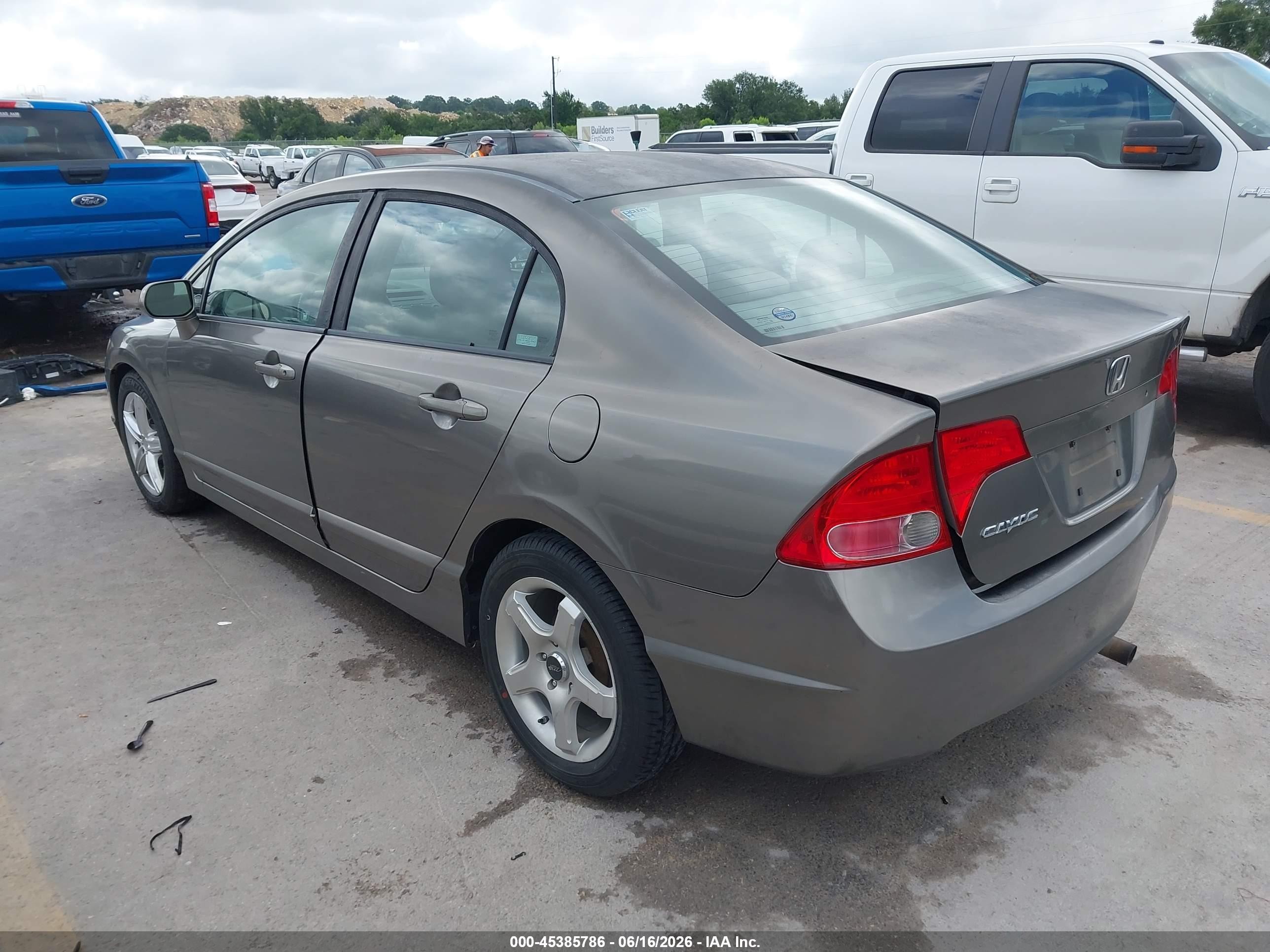 2008 Honda Civic Lx Gray vin: 2HGFA16518H302888